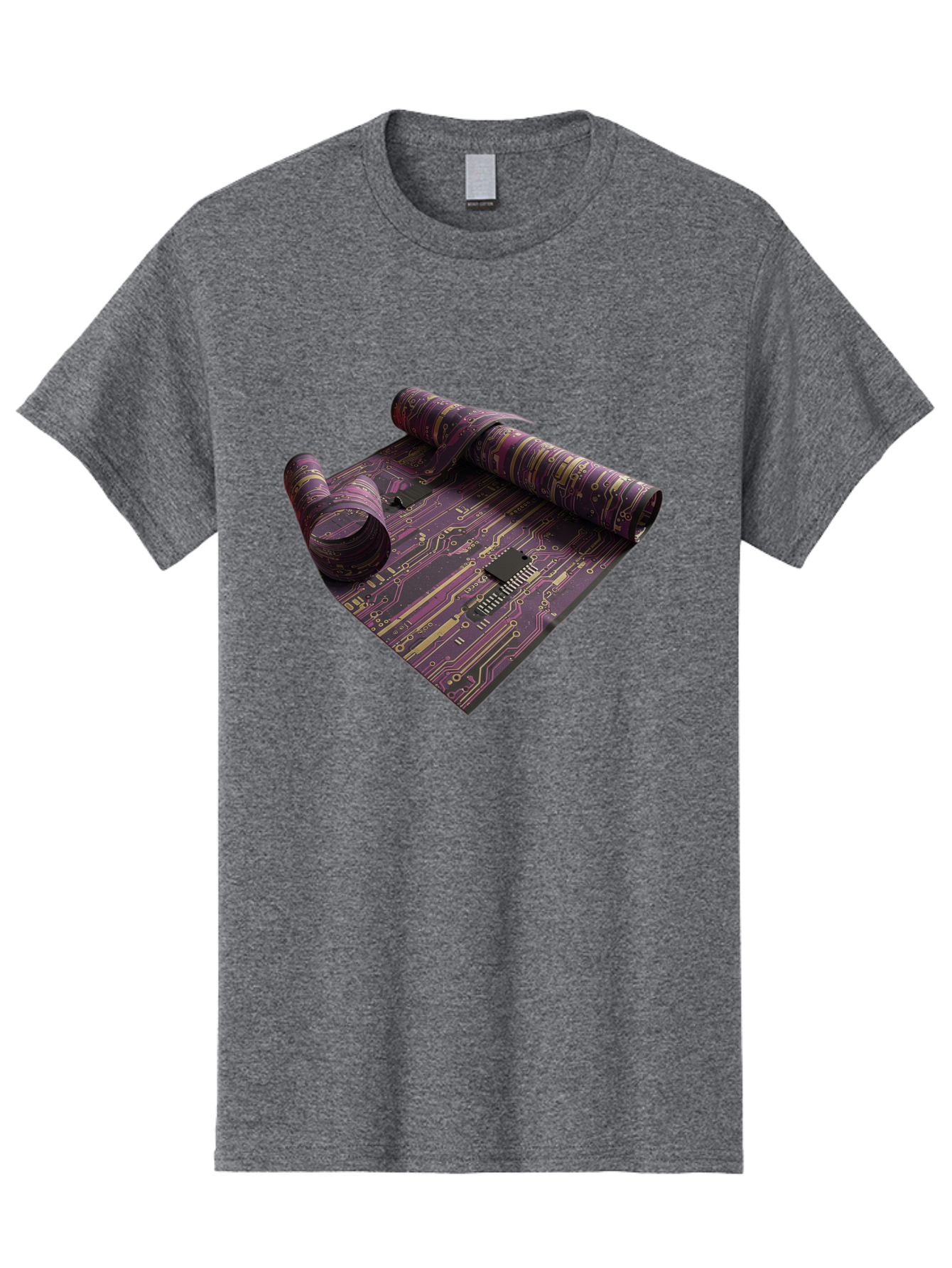 Circuit-Board-Rug Men'S Graphic Tee, 100% Cotton, Comfortable Casual Summer Wear, Machine Washable, Vintage Camera, Old Camera, Antique Camera, Black Camera, Classic Photography, Photography Equipment, Nostalgic Device, Film Camera, Camera Art Bag293