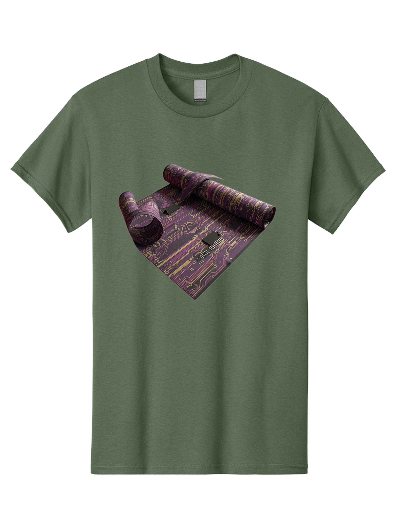 Circuit-Board-Rug Men'S Graphic Tee, 100% Cotton, Comfortable Casual Summer Wear, Machine Washable, Vintage Camera, Old Camera, Antique Camera, Black Camera, Classic Photography, Photography Equipment, Nostalgic Device, Film Camera, Camera Art Bag293