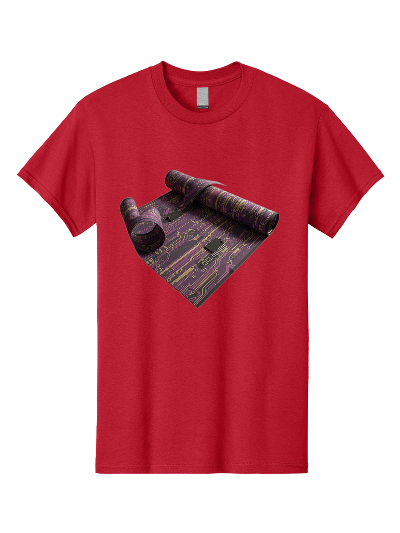 Circuit-Board-Rug Men'S Graphic Tee, 100% Cotton, Comfortable Casual Summer Wear, Machine Washable, Vintage Camera, Old Camera, Antique Camera, Black Camera, Classic Photography, Photography Equipment, Nostalgic Device, Film Camera, Camera Art Bag293