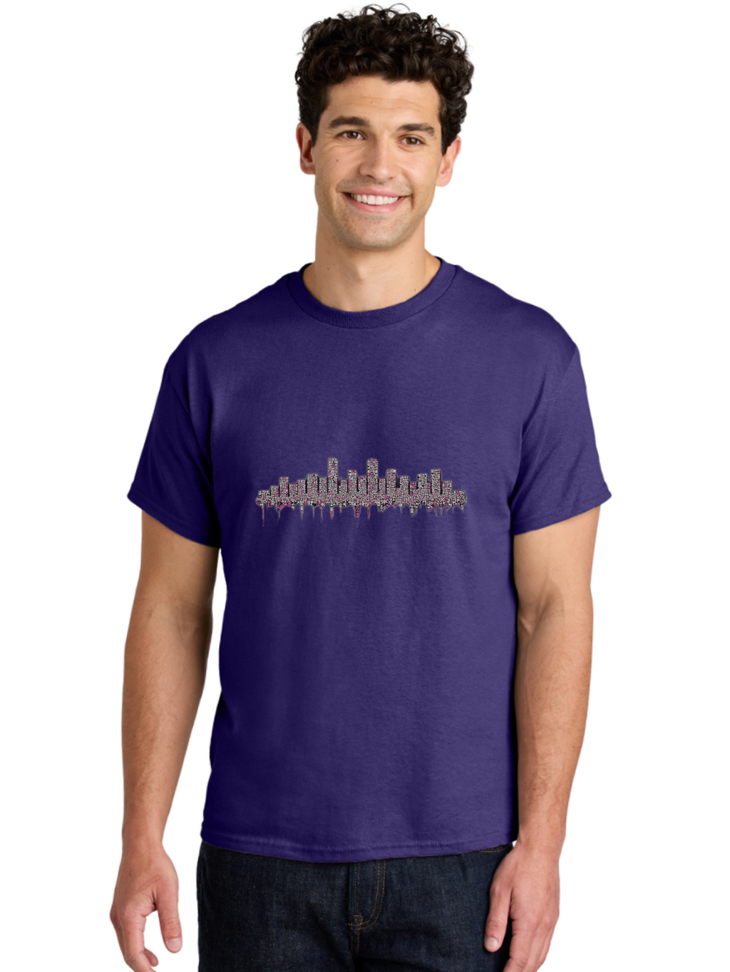 City-Skyline-1 Men'S Graphic Tee, 100% Cotton, Comfortable Casual Summer Wear, Machine Washable, Vintage Camera, Old Camera, Antique Camera, Black Camera, Classic Photography, Photography Equipment, Nostalgic Device, Film Camera, Camera Art Bag296