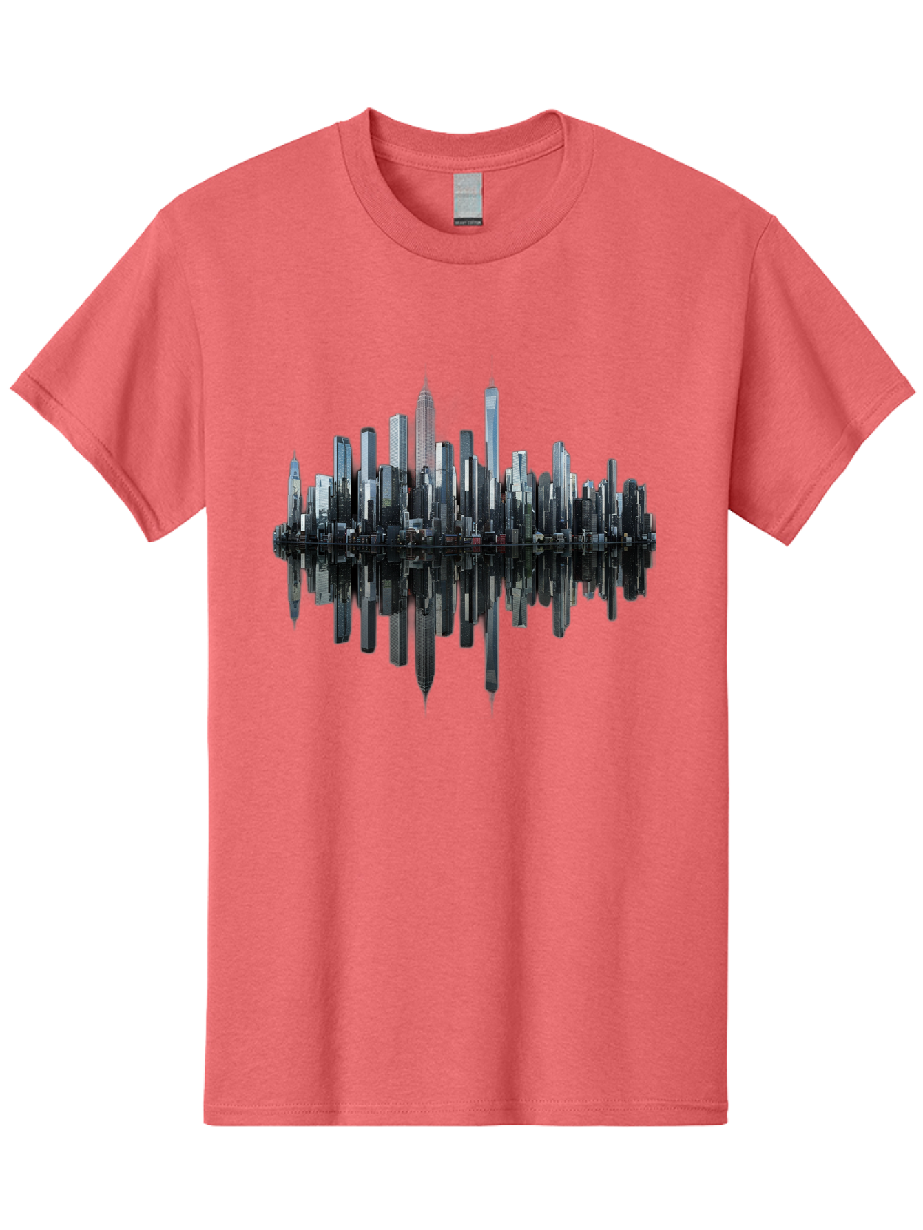 City-Skyline-Sound-Wave Men'S Graphic Tee, 100% Cotton, Comfortable Casual Summer Wear, Machine Washable, Vintage Camera, Old Camera, Antique Camera, Black Camera, Classic Photography, Photography Equipment, Nostalgic Device, Film Camera, Bag297