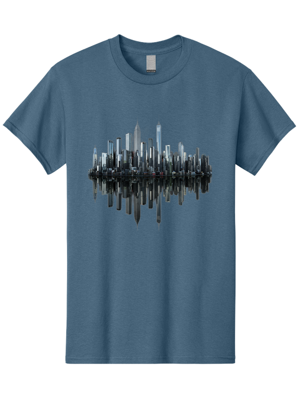 City-Skyline-Sound-Wave Men'S Graphic Tee, 100% Cotton, Comfortable Casual Summer Wear, Machine Washable, Vintage Camera, Old Camera, Antique Camera, Black Camera, Classic Photography, Photography Equipment, Nostalgic Device, Film Camera, Bag297