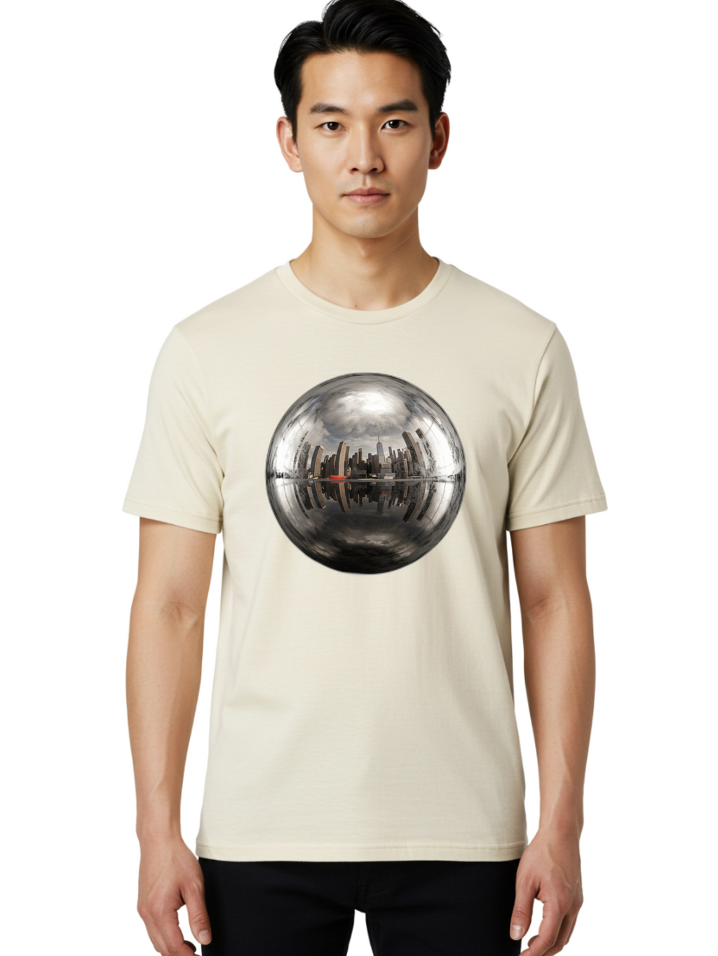 Cityscape-Sphere Men'S Graphic Tee, 100% Cotton, Comfortable Casual Summer Wear, Machine Washable, Vintage Camera, Old Camera, Antique Camera, Black Camera, Classic Photography, Photography Equipment, Nostalgic Device, Film Camera, Camera Art Bag299