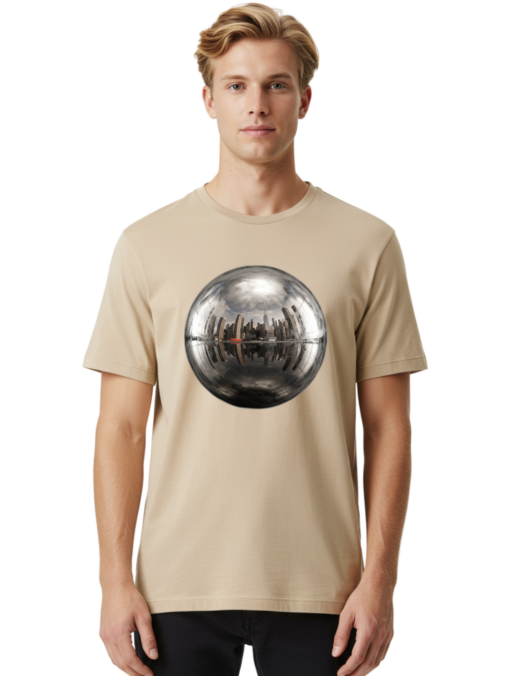 Cityscape-Sphere Men'S Graphic Tee, 100% Cotton, Comfortable Casual Summer Wear, Machine Washable, Vintage Camera, Old Camera, Antique Camera, Black Camera, Classic Photography, Photography Equipment, Nostalgic Device, Film Camera, Camera Art Bag299