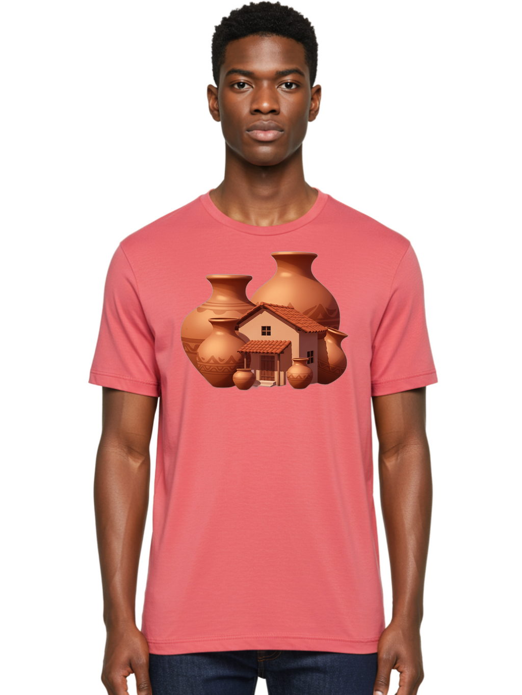 Clay-House-And-Pots Men'S Graphic Tee, 100% Cotton, Comfortable Casual Summer Wear, Machine Washable, Vintage Camera, Old Camera, Antique Camera, Black Camera, Classic Photography, Photography Equipment, Nostalgic Device, Film Camera, Bag300