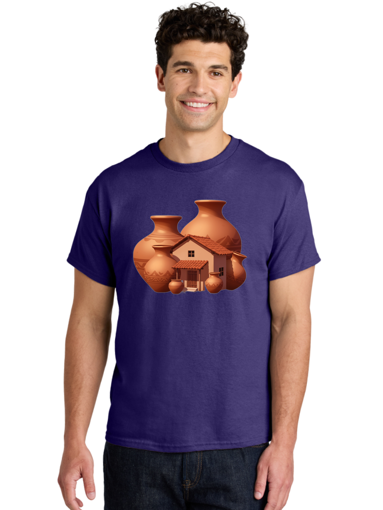 Clay-House-And-Pots Men'S Graphic Tee, 100% Cotton, Comfortable Casual Summer Wear, Machine Washable, Vintage Camera, Old Camera, Antique Camera, Black Camera, Classic Photography, Photography Equipment, Nostalgic Device, Film Camera, Bag300