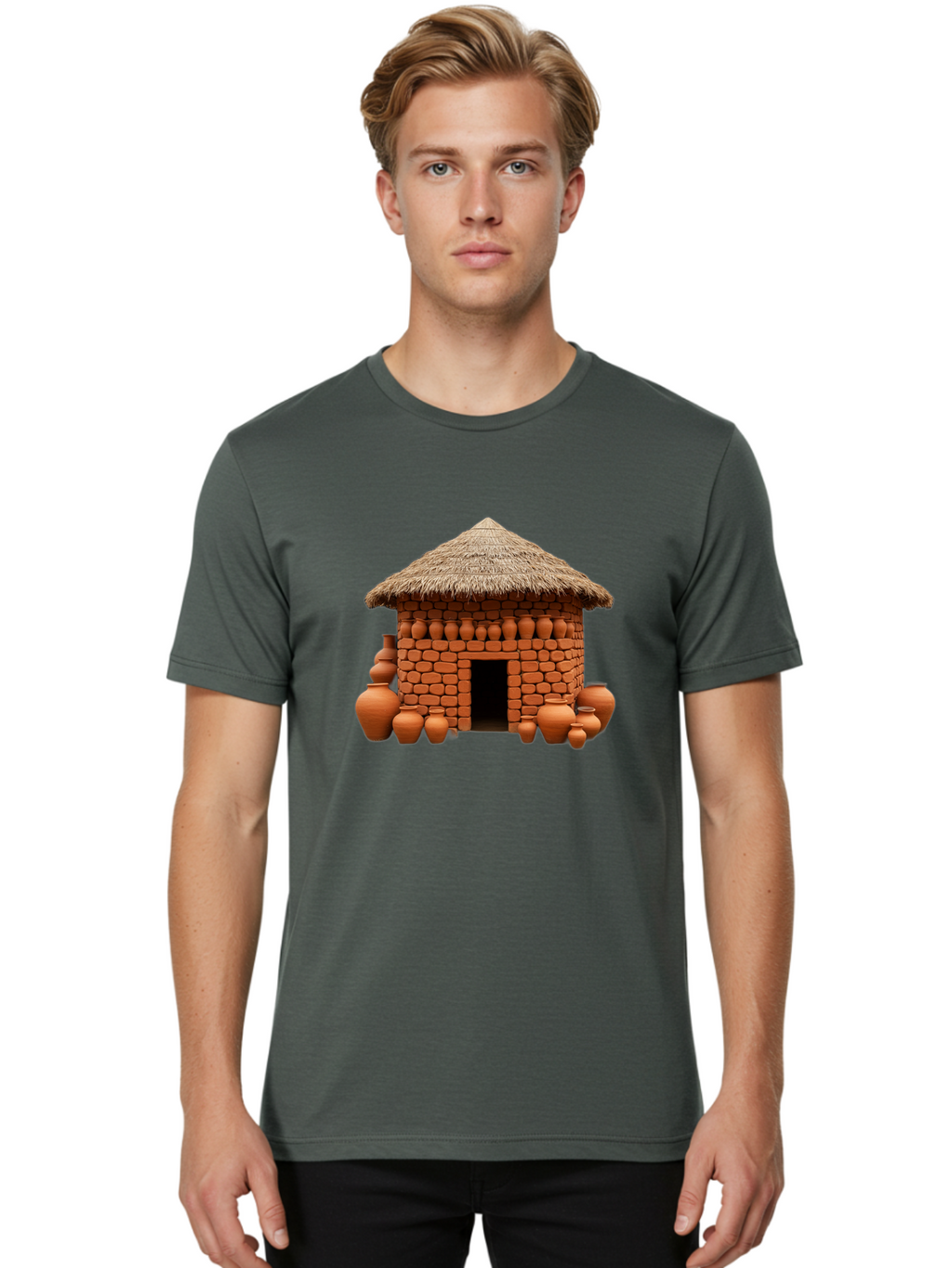 Clay-Hut Men'S Graphic Tee, 100% Cotton, Comfortable Casual Summer Wear, Machine Washable, Vintage Camera, Old Camera, Antique Camera, Black Camera, Classic Photography, Photography Equipment, Nostalgic Device, Film Camera, Camera Art Bag301