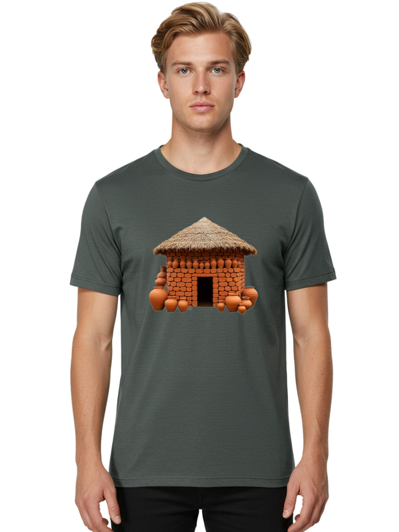 Clay-Hut Men'S Graphic Tee, 100% Cotton, Comfortable Casual Summer Wear, Machine Washable, Vintage Camera, Old Camera, Antique Camera, Black Camera, Classic Photography, Photography Equipment, Nostalgic Device, Film Camera, Camera Art Bag301