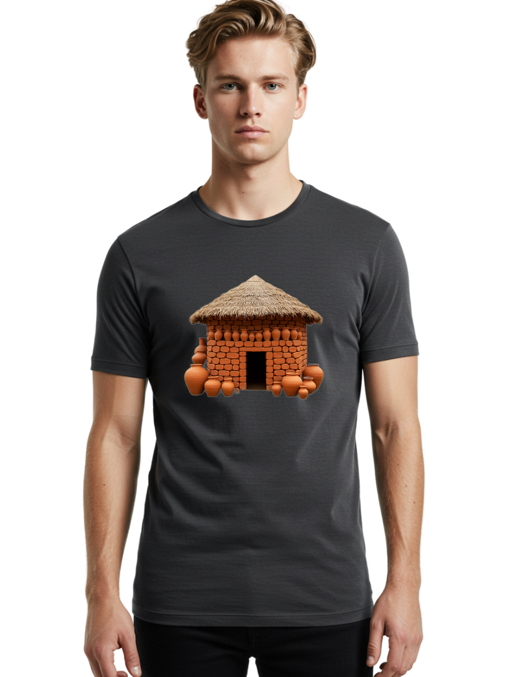 Clay-Hut Men'S Graphic Tee, 100% Cotton, Comfortable Casual Summer Wear, Machine Washable, Vintage Camera, Old Camera, Antique Camera, Black Camera, Classic Photography, Photography Equipment, Nostalgic Device, Film Camera, Camera Art Bag301