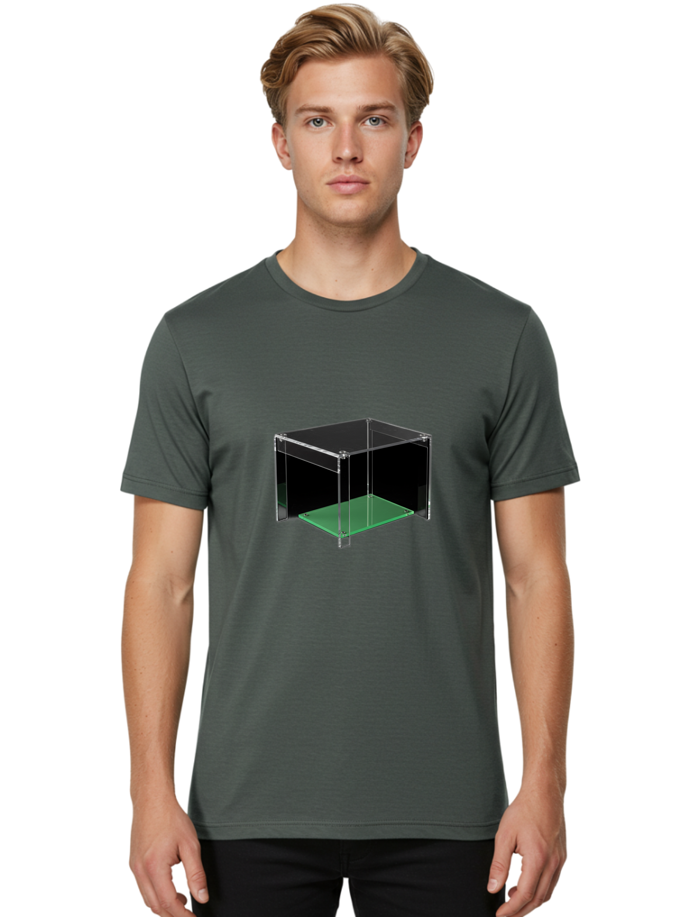 Clear-Display-Box Men'S Graphic Tee, 100% Cotton, Comfortable Casual Summer Wear, Machine Washable, Vintage Camera, Old Camera, Antique Camera, Black Camera, Classic Photography, Photography Equipment, Nostalgic Device, Film Camera, Camera Art Bag303