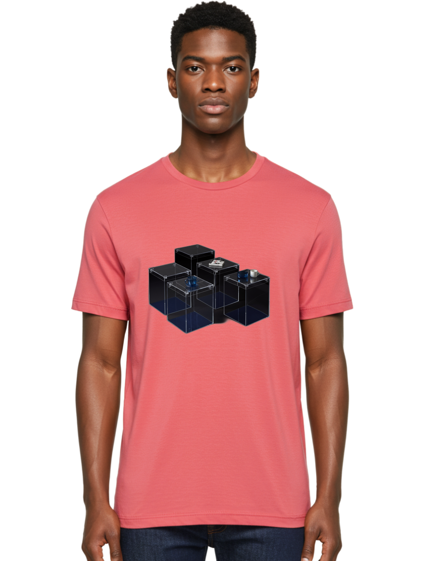 Clear-Plastic-Boxes Men'S Graphic Tee, 100% Cotton, Comfortable Casual Summer Wear, Machine Washable, Vintage Camera, Old Camera, Antique Camera, Black Camera, Classic Photography, Photography Equipment, Nostalgic Device, Film Camera, Bag304