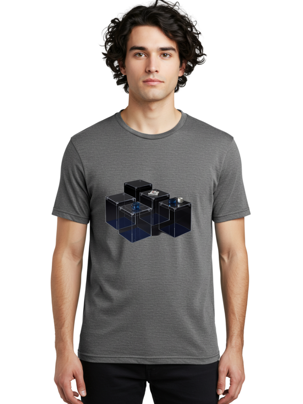 Clear-Plastic-Boxes Men'S Graphic Tee, 100% Cotton, Comfortable Casual Summer Wear, Machine Washable, Vintage Camera, Old Camera, Antique Camera, Black Camera, Classic Photography, Photography Equipment, Nostalgic Device, Film Camera, Bag304