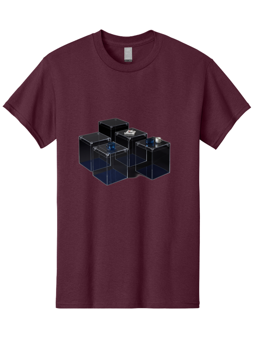 Clear-Plastic-Boxes Men'S Graphic Tee, 100% Cotton, Comfortable Casual Summer Wear, Machine Washable, Vintage Camera, Old Camera, Antique Camera, Black Camera, Classic Photography, Photography Equipment, Nostalgic Device, Film Camera, Bag304