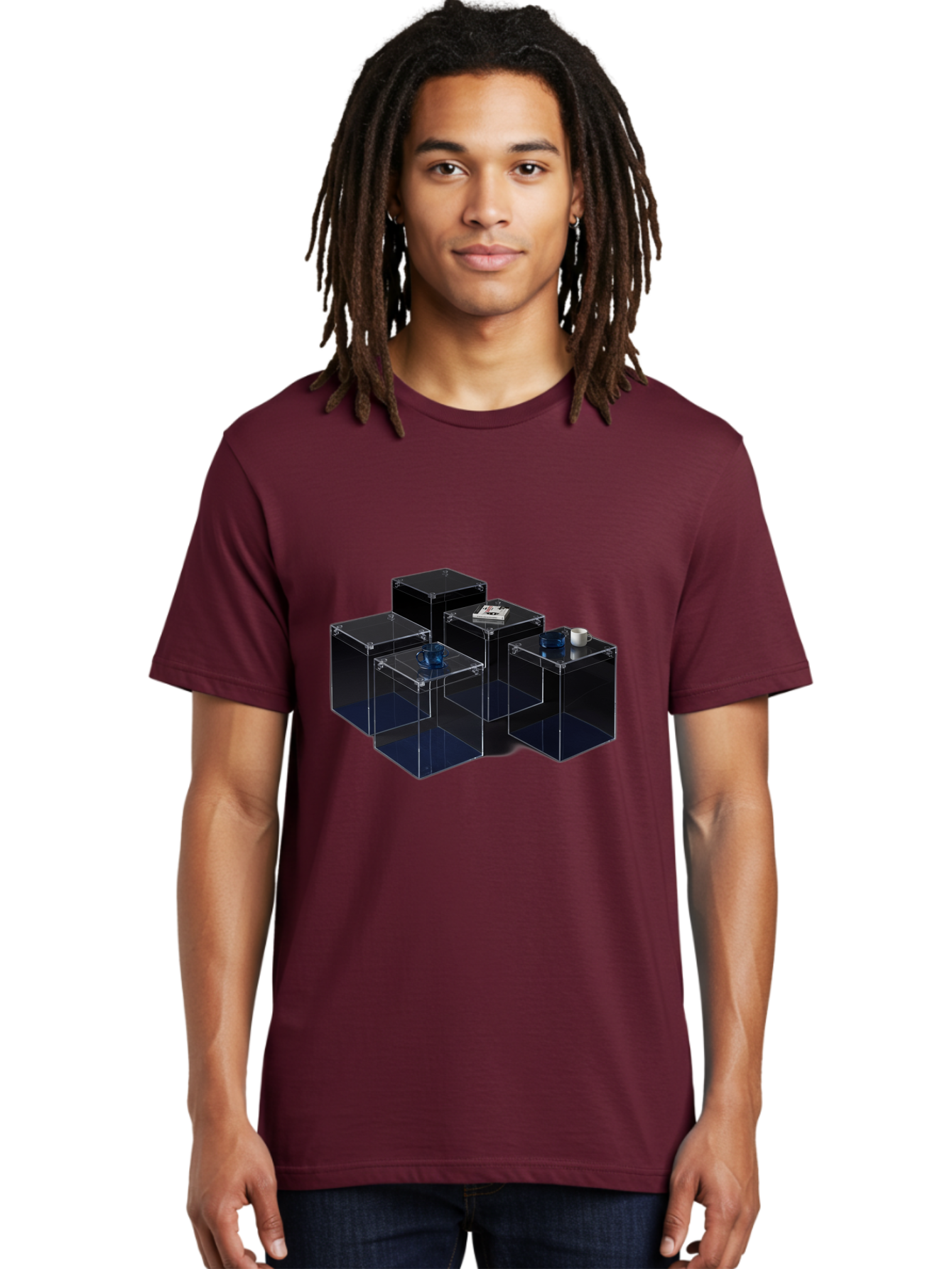 Clear-Plastic-Boxes Men'S Graphic Tee, 100% Cotton, Comfortable Casual Summer Wear, Machine Washable, Vintage Camera, Old Camera, Antique Camera, Black Camera, Classic Photography, Photography Equipment, Nostalgic Device, Film Camera, Bag304