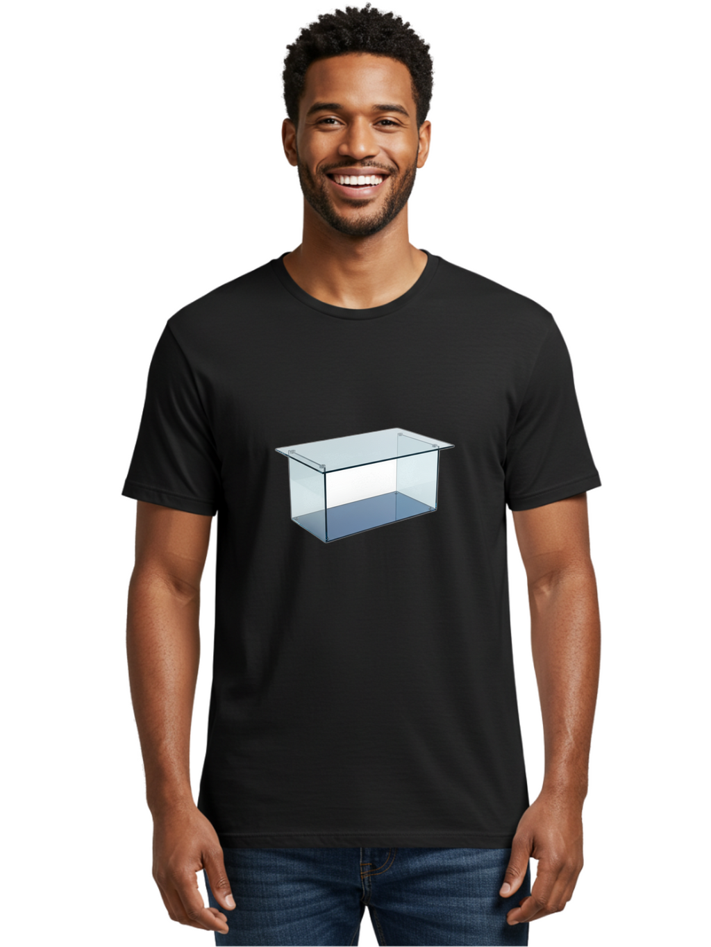 Clear-Rectangular-Aquarium Men'S Graphic Tee, 100% Cotton, Comfortable Casual Summer Wear, Machine Washable, Vintage Camera, Old Camera, Antique Camera, Black Camera, Classic Photography, Photography Equipment, Nostalgic Device, Film Camera, Bag305