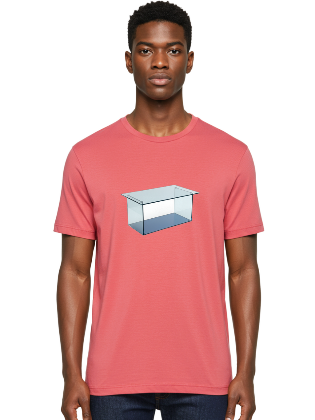 Clear-Rectangular-Aquarium Men'S Graphic Tee, 100% Cotton, Comfortable Casual Summer Wear, Machine Washable, Vintage Camera, Old Camera, Antique Camera, Black Camera, Classic Photography, Photography Equipment, Nostalgic Device, Film Camera, Bag305