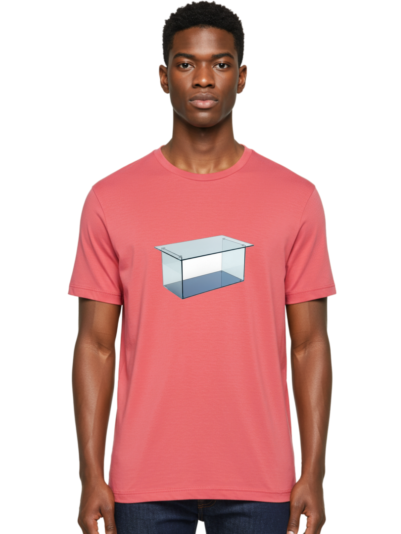 Clear-Rectangular-Aquarium Men'S Graphic Tee, 100% Cotton, Comfortable Casual Summer Wear, Machine Washable, Vintage Camera, Old Camera, Antique Camera, Black Camera, Classic Photography, Photography Equipment, Nostalgic Device, Film Camera, Bag305