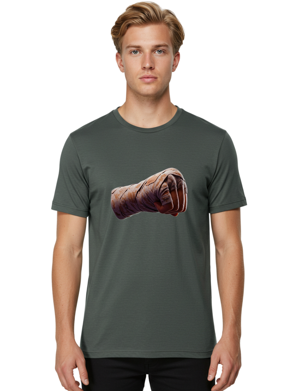 Clenched-Fist Men'S Graphic Tee, 100% Cotton, Comfortable Casual Summer Wear, Machine Washable, Vintage Camera, Old Camera, Antique Camera, Black Camera, Classic Photography, Photography Equipment, Nostalgic Device, Film Camera, Camera Art Bag306