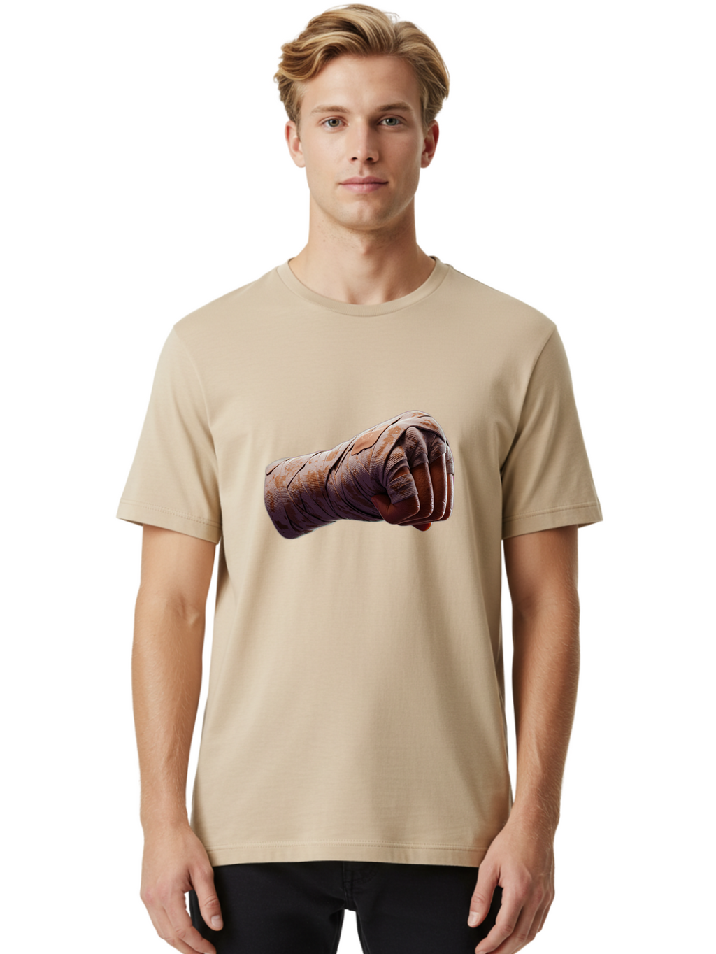 Clenched-Fist Men'S Graphic Tee, 100% Cotton, Comfortable Casual Summer Wear, Machine Washable, Vintage Camera, Old Camera, Antique Camera, Black Camera, Classic Photography, Photography Equipment, Nostalgic Device, Film Camera, Camera Art Bag306