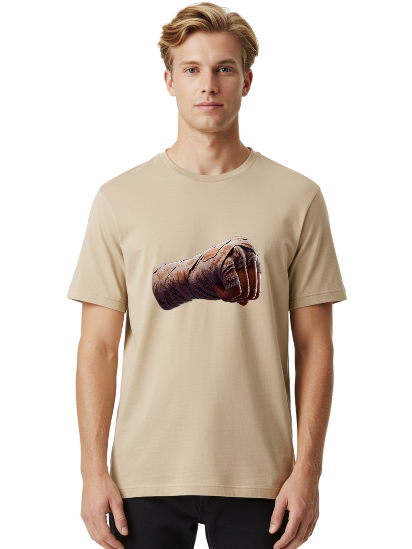 Clenched-Fist Men'S Graphic Tee, 100% Cotton, Comfortable Casual Summer Wear, Machine Washable, Vintage Camera, Old Camera, Antique Camera, Black Camera, Classic Photography, Photography Equipment, Nostalgic Device, Film Camera, Camera Art Bag306