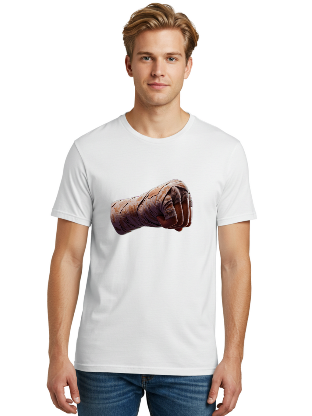 Clenched-Fist Men'S Graphic Tee, 100% Cotton, Comfortable Casual Summer Wear, Machine Washable, Vintage Camera, Old Camera, Antique Camera, Black Camera, Classic Photography, Photography Equipment, Nostalgic Device, Film Camera, Camera Art Bag306