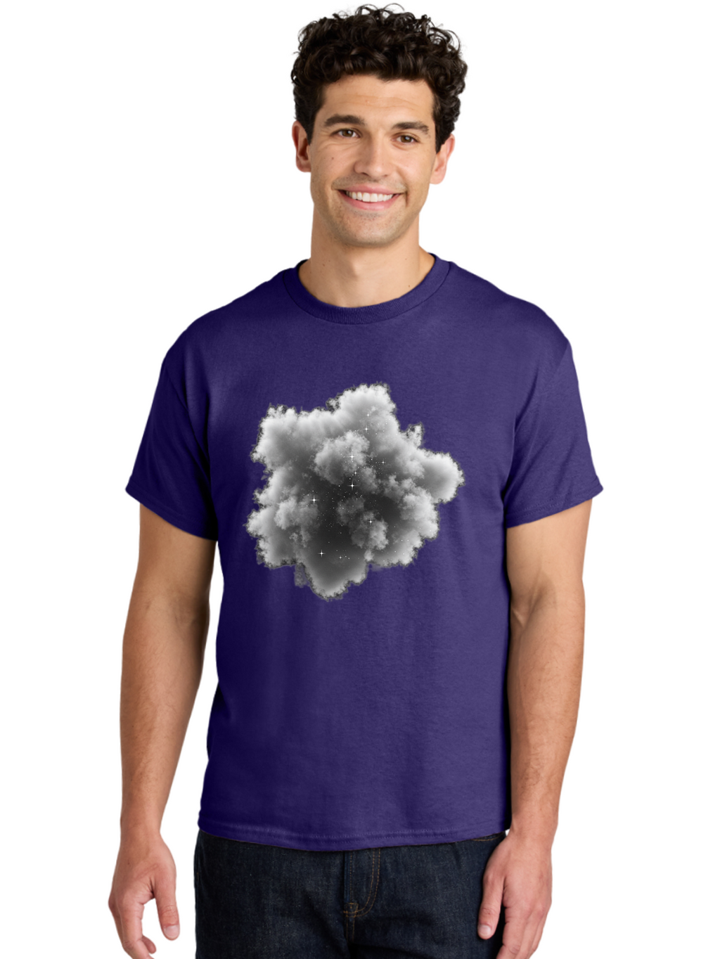 Cloud-With-Stars Men'S Graphic Tee, 100% Cotton, Comfortable Casual Summer Wear, Machine Washable, Vintage Camera, Old Camera, Antique Camera, Black Camera, Classic Photography, Photography Equipment, Nostalgic Device, Film Camera, Camera Art Bag309