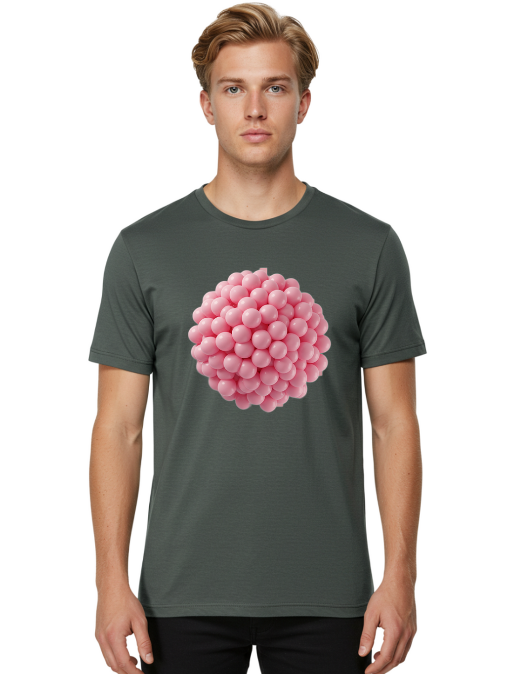 Cluster-Of-Pink-Spheres Men'S Graphic Tee, 100% Cotton, Comfortable Casual Summer Wear, Machine Washable, Vintage Camera, Old Camera, Antique Camera, Black Camera, Classic Photography, Photography Equipment, Nostalgic Device, Film Camera, Bag310