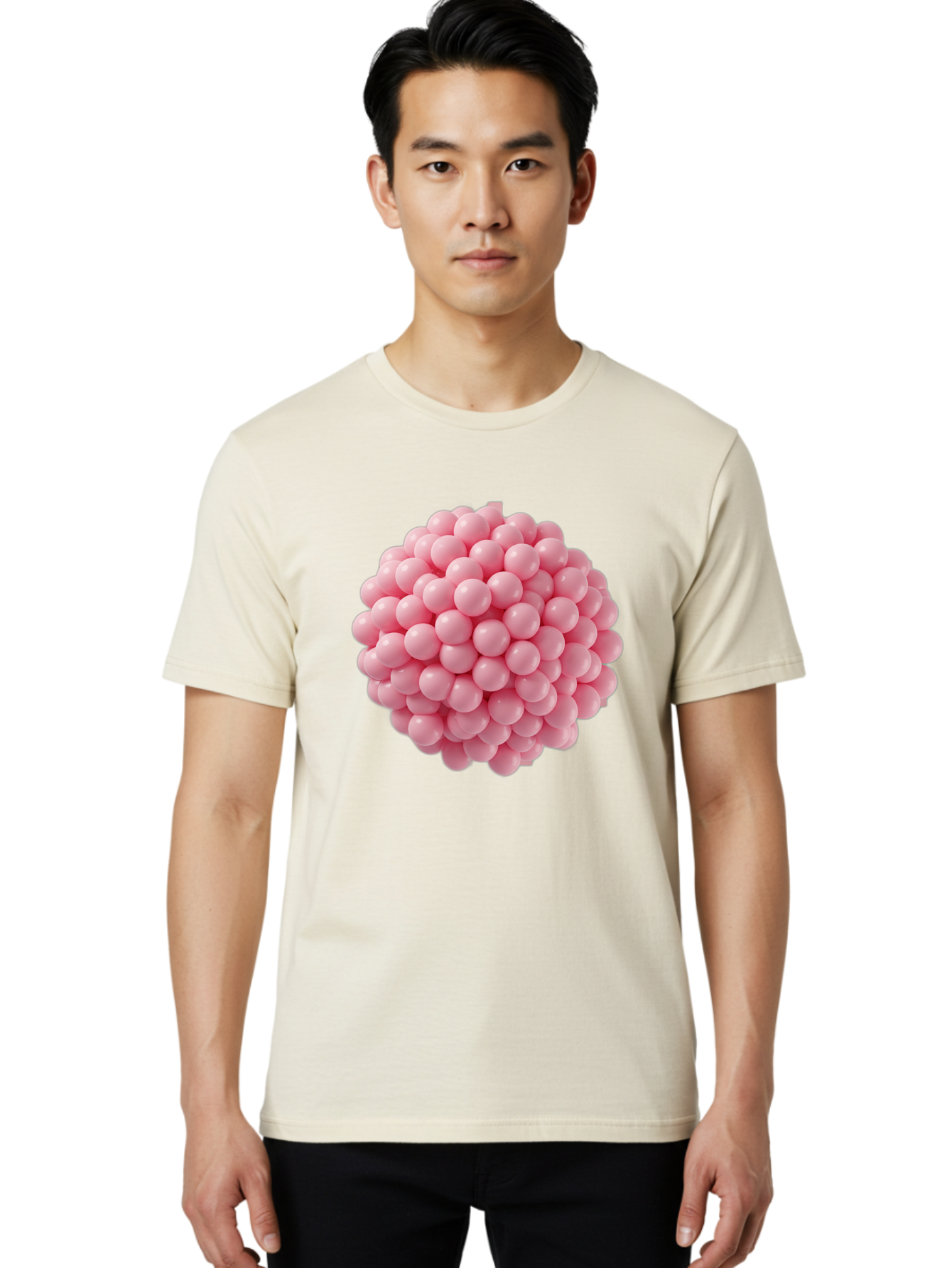 Cluster-Of-Pink-Spheres Men'S Graphic Tee, 100% Cotton, Comfortable Casual Summer Wear, Machine Washable, Vintage Camera, Old Camera, Antique Camera, Black Camera, Classic Photography, Photography Equipment, Nostalgic Device, Film Camera, Bag310