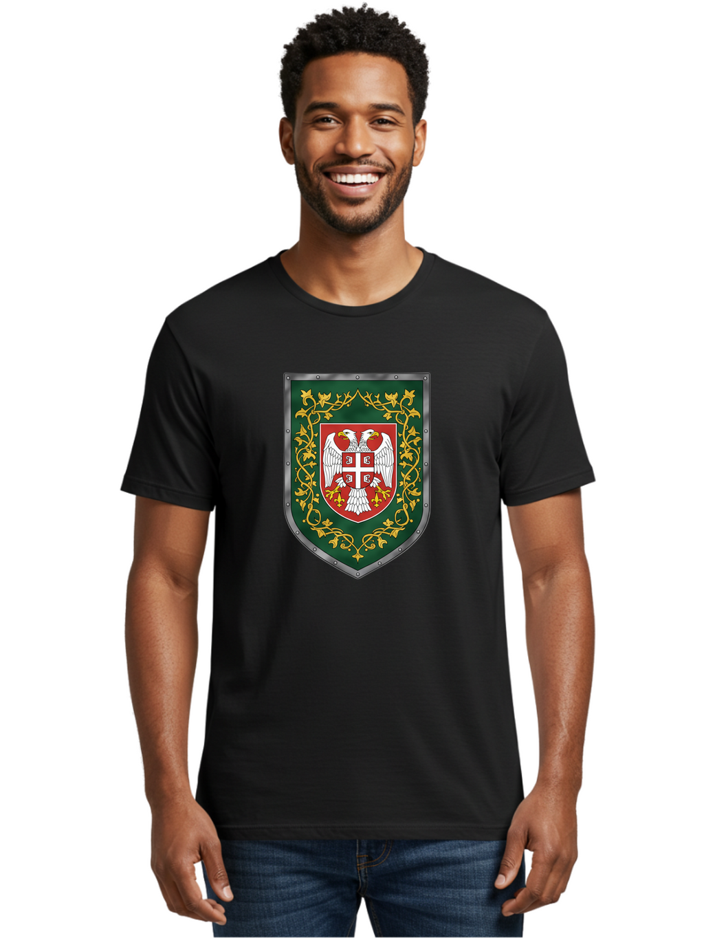 Coat-Of-Arms-Shield Men'S Graphic Tee, 100% Cotton, Comfortable Casual Summer Wear, Machine Washable, Vintage Camera, Old Camera, Antique Camera, Black Camera, Classic Photography, Photography Equipment, Nostalgic Device, Film Camera, Bag311