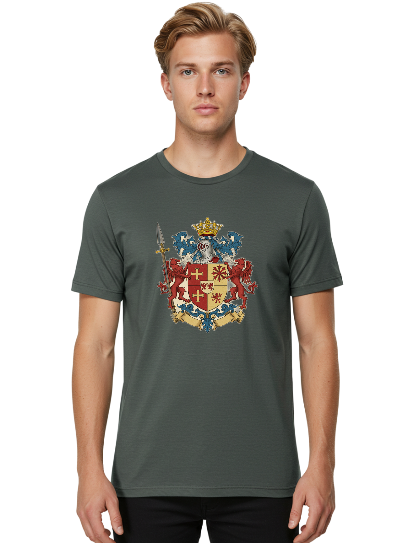 Coat-Of-Arms Men'S Graphic Tee, 100% Cotton, Comfortable Casual Summer Wear, Machine Washable, Vintage Camera, Old Camera, Antique Camera, Black Camera, Classic Photography, Photography Equipment, Nostalgic Device, Film Camera, Camera Art Bag312
