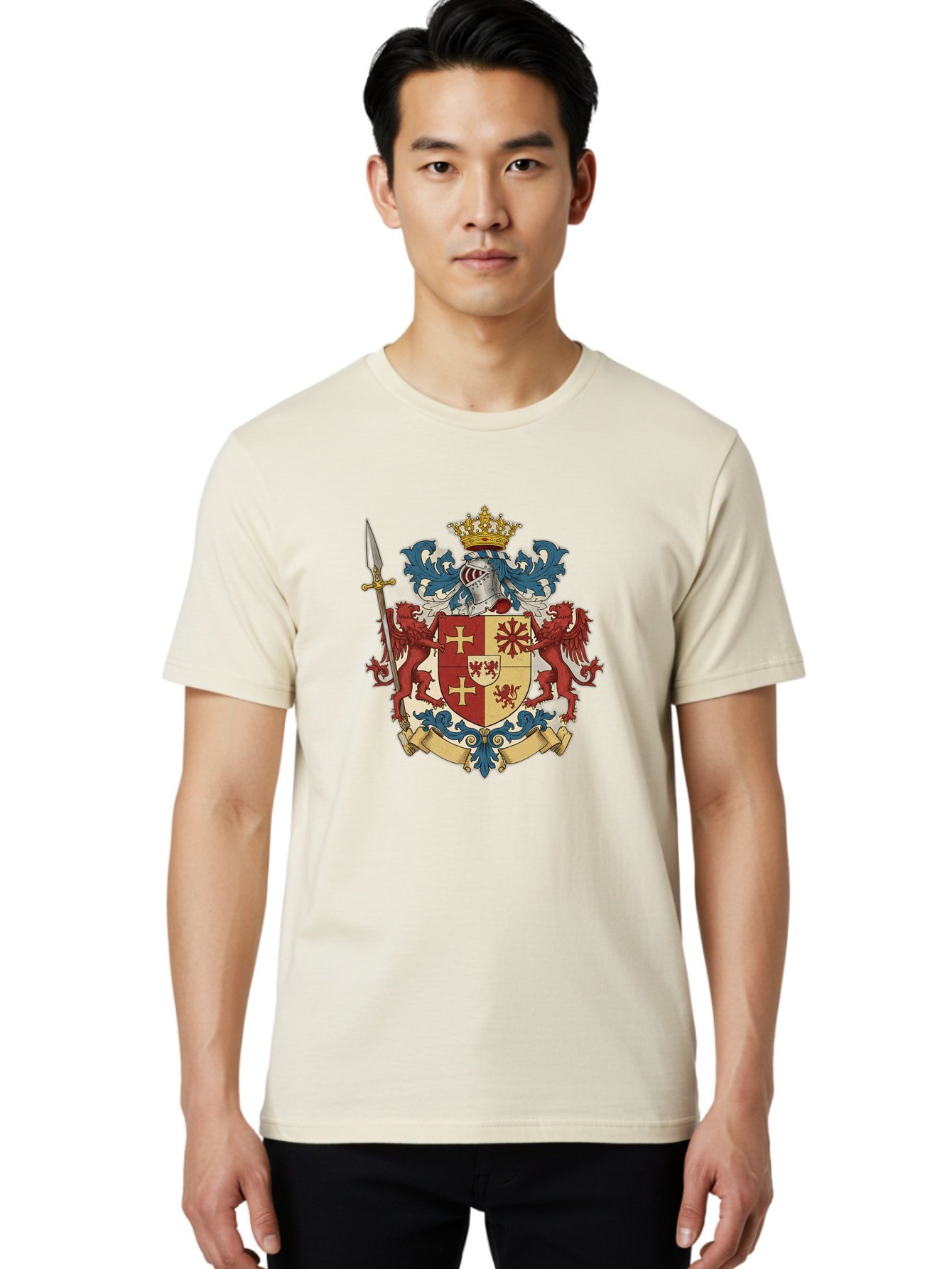 Coat-Of-Arms Men'S Graphic Tee, 100% Cotton, Comfortable Casual Summer Wear, Machine Washable, Vintage Camera, Old Camera, Antique Camera, Black Camera, Classic Photography, Photography Equipment, Nostalgic Device, Film Camera, Camera Art Bag312