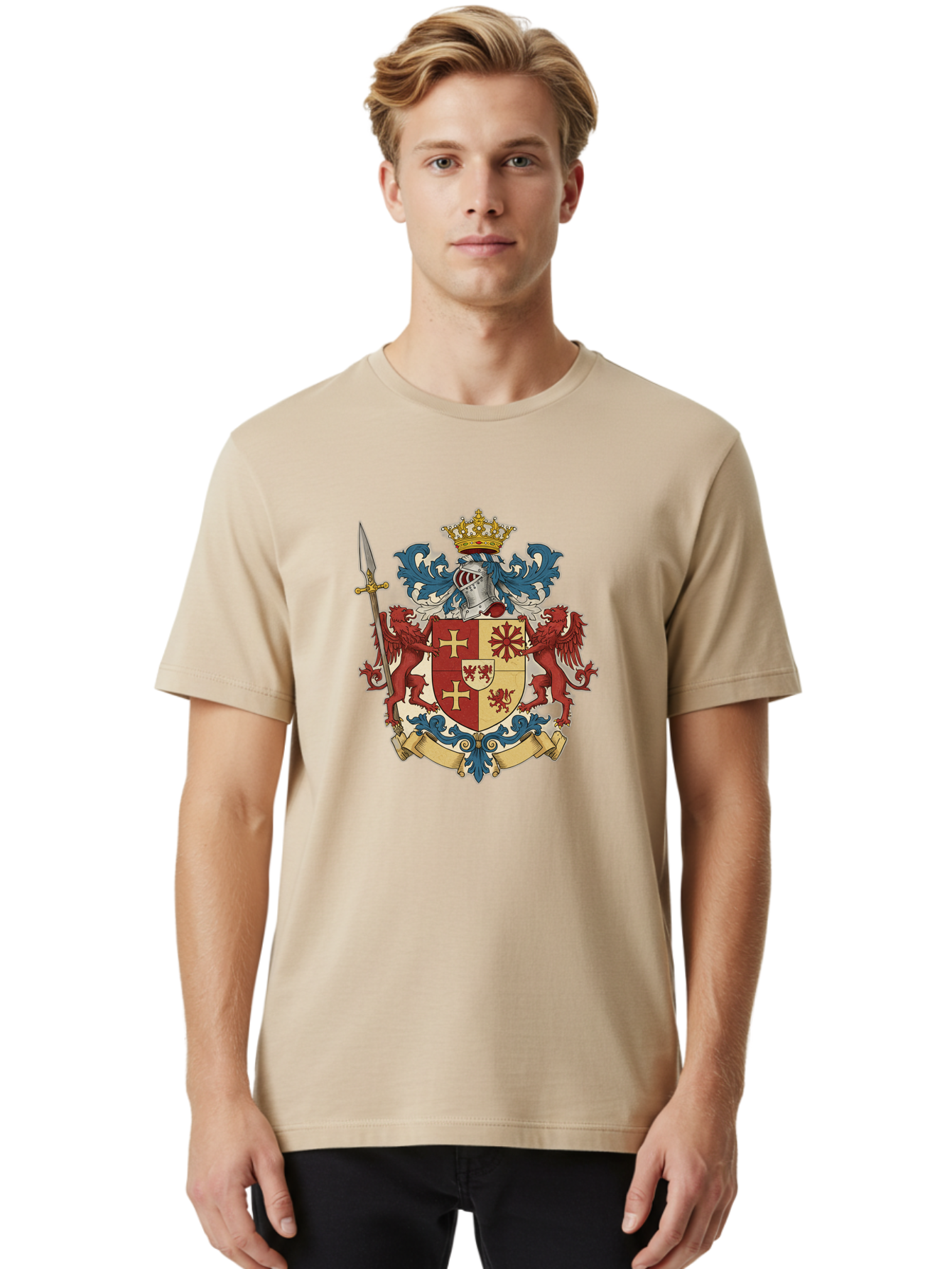 Coat-Of-Arms Men'S Graphic Tee, 100% Cotton, Comfortable Casual Summer Wear, Machine Washable, Vintage Camera, Old Camera, Antique Camera, Black Camera, Classic Photography, Photography Equipment, Nostalgic Device, Film Camera, Camera Art Bag312