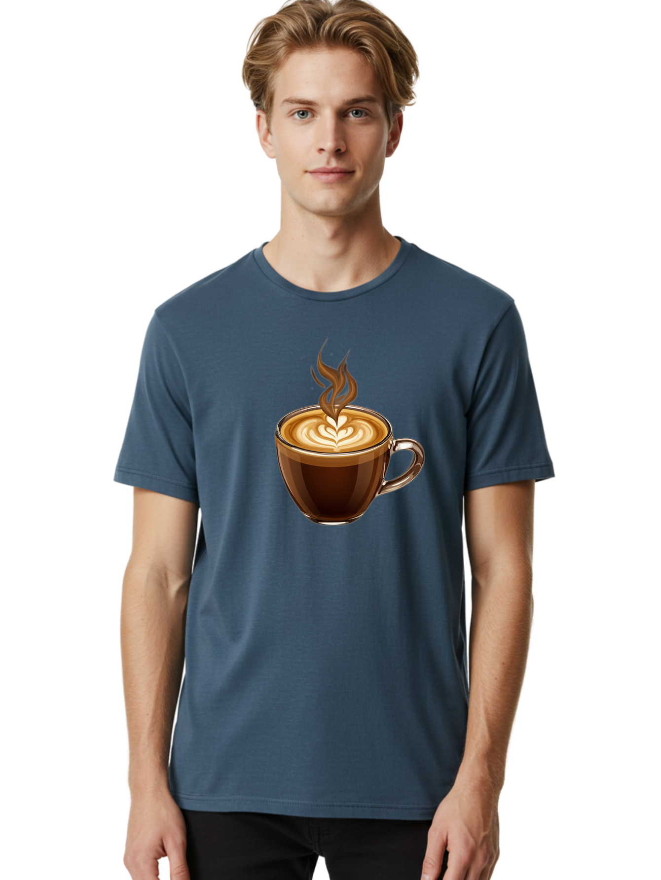 Coffee-Cup Men'S Graphic Tee, 100% Cotton, Comfortable Casual Summer Wear, Machine Washable, Vintage Camera, Old Camera, Antique Camera, Black Camera, Classic Photography, Photography Equipment, Nostalgic Device, Film Camera, Camera Art Bag318