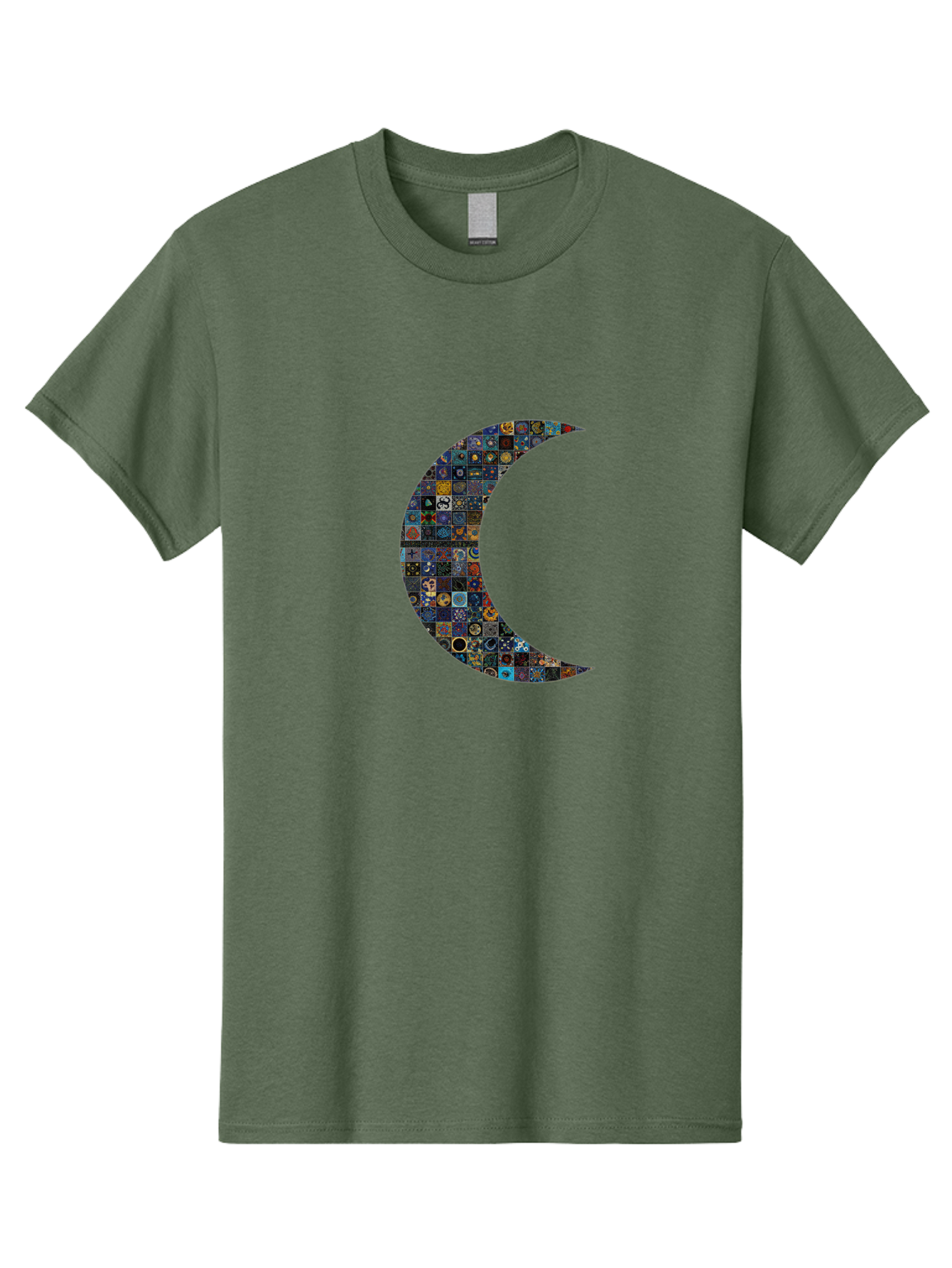 Collage-Crescent-Moon Men'S Graphic Tee, 100% Cotton, Comfortable Casual Summer Wear, Machine Washable, Vintage Camera, Old Camera, Antique Camera, Black Camera, Classic Photography, Photography Equipment, Nostalgic Device, Film Camera, Bag322