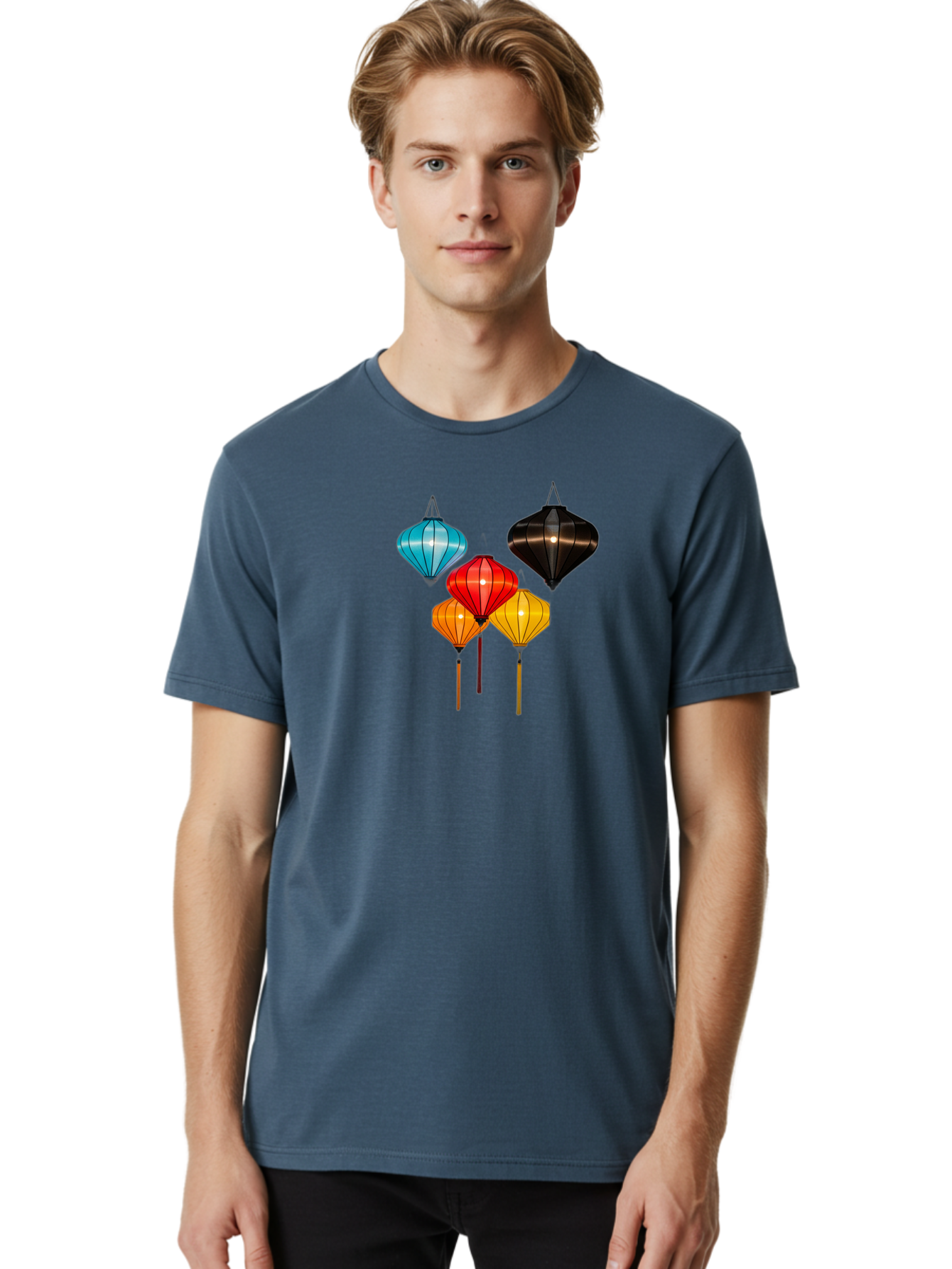 Colorful-Lanterns Men'S Graphic Tee, 100% Cotton, Comfortable Casual Summer Wear, Machine Washable, Vintage Camera, Old Camera, Antique Camera, Black Camera, Classic Photography, Photography Equipment, Nostalgic Device, Film Camera, Camera Art Bag324