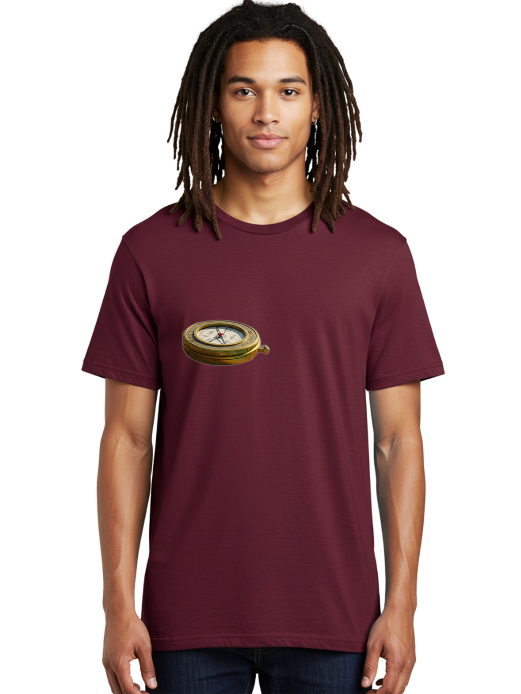 Compass Men'S Graphic Tee, 100% Cotton, Comfortable Casual Summer Wear, Machine Washable, Vintage Camera, Old Camera, Antique Camera, Black Camera, Classic Photography, Photography Equipment, Nostalgic Device, Film Camera, Camera Art Bag329