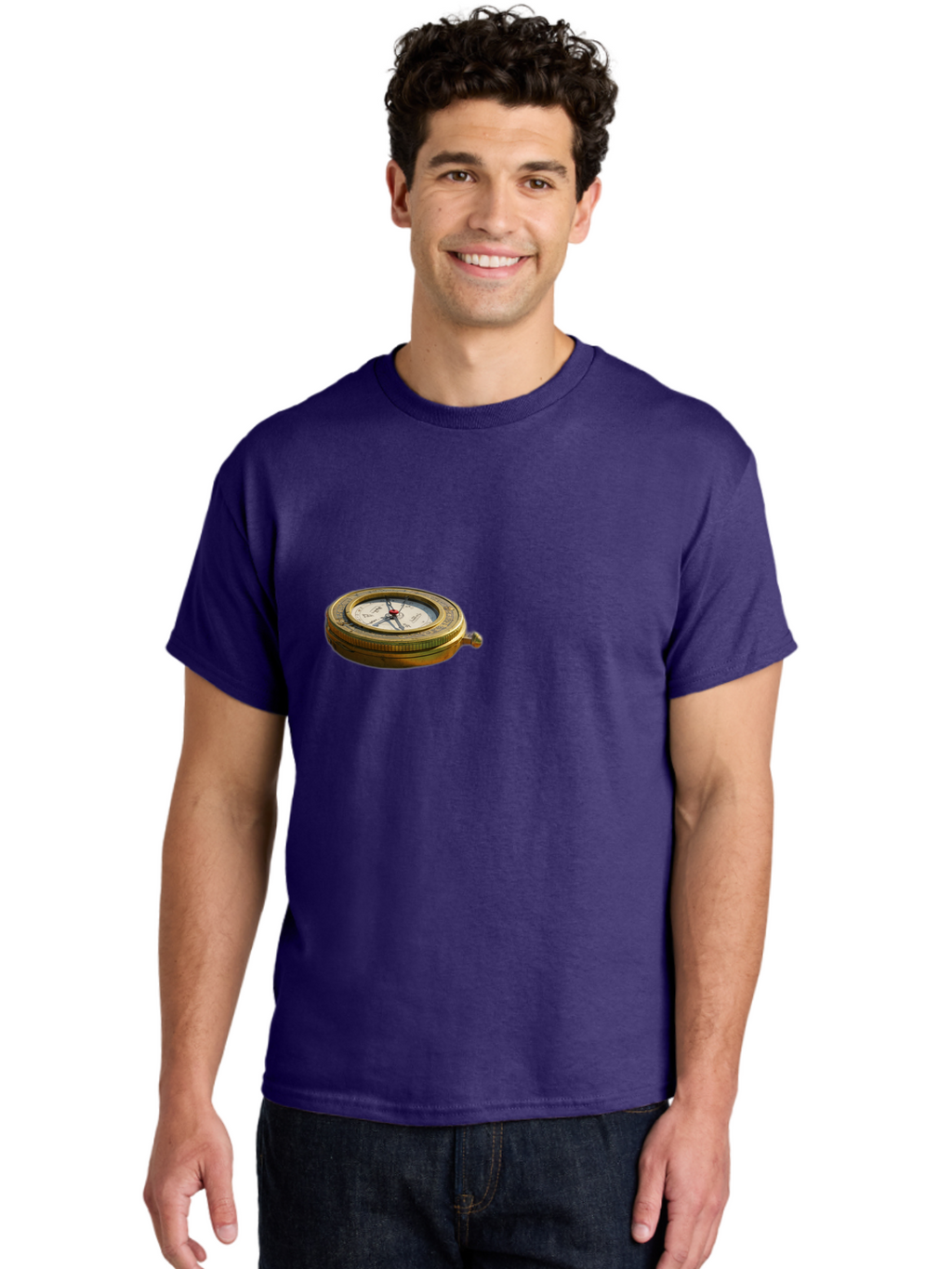 Compass Men'S Graphic Tee, 100% Cotton, Comfortable Casual Summer Wear, Machine Washable, Vintage Camera, Old Camera, Antique Camera, Black Camera, Classic Photography, Photography Equipment, Nostalgic Device, Film Camera, Camera Art Bag329