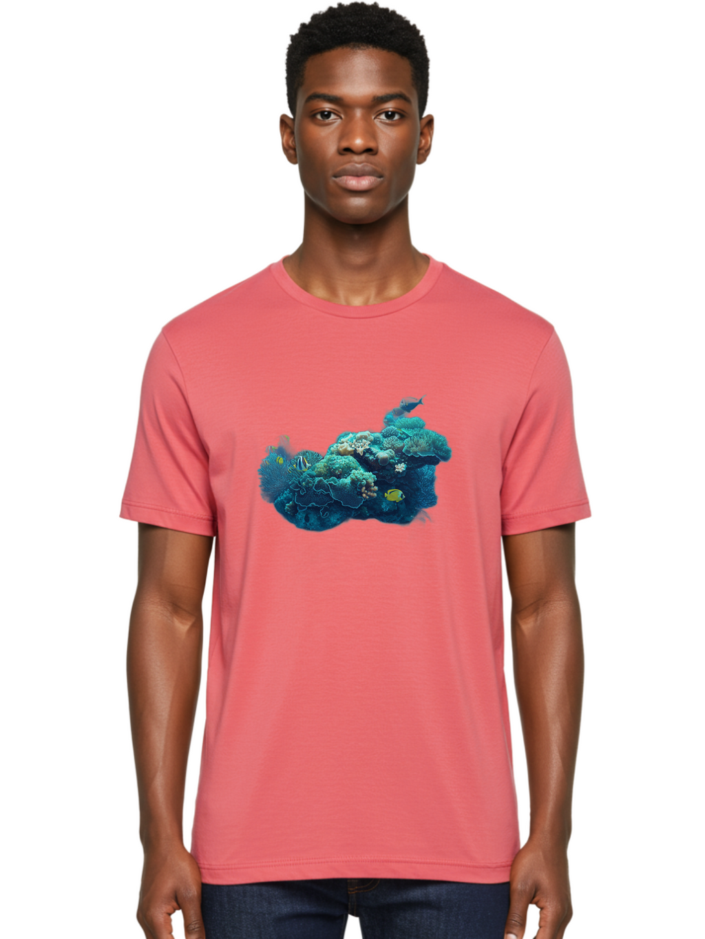 Coral-Reef-1 Men'S Graphic Tee, 100% Cotton, Comfortable Casual Summer Wear, Machine Washable, Vintage Camera, Old Camera, Antique Camera, Black Camera, Classic Photography, Photography Equipment, Nostalgic Device, Film Camera, Camera Art Bag334
