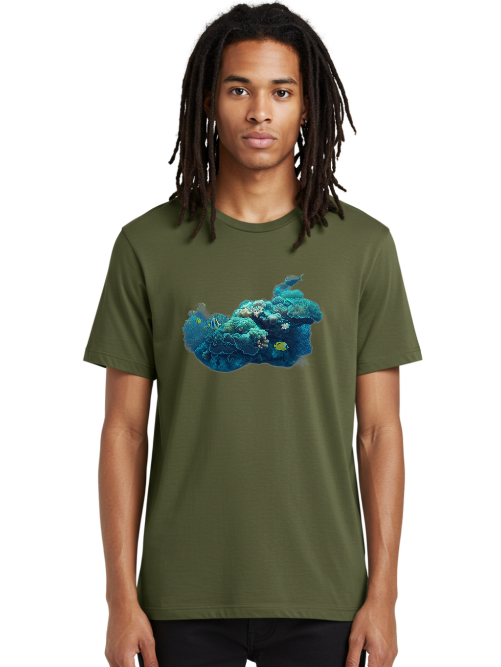 Coral-Reef-1 Men'S Graphic Tee, 100% Cotton, Comfortable Casual Summer Wear, Machine Washable, Vintage Camera, Old Camera, Antique Camera, Black Camera, Classic Photography, Photography Equipment, Nostalgic Device, Film Camera, Camera Art Bag334