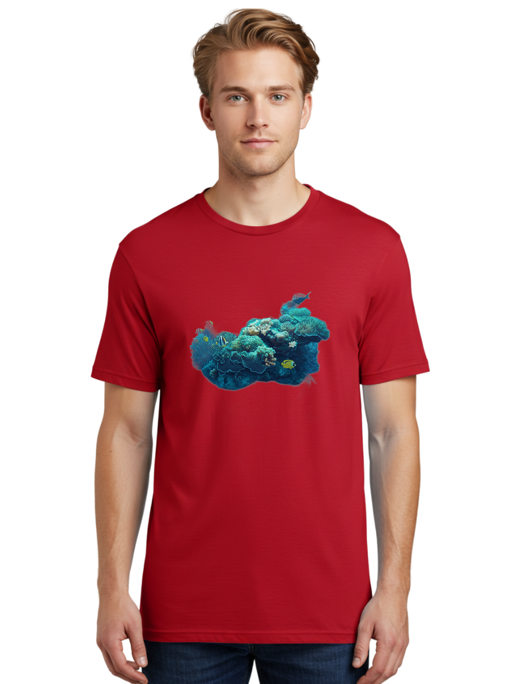 Coral-Reef-1 Men'S Graphic Tee, 100% Cotton, Comfortable Casual Summer Wear, Machine Washable, Vintage Camera, Old Camera, Antique Camera, Black Camera, Classic Photography, Photography Equipment, Nostalgic Device, Film Camera, Camera Art Bag334