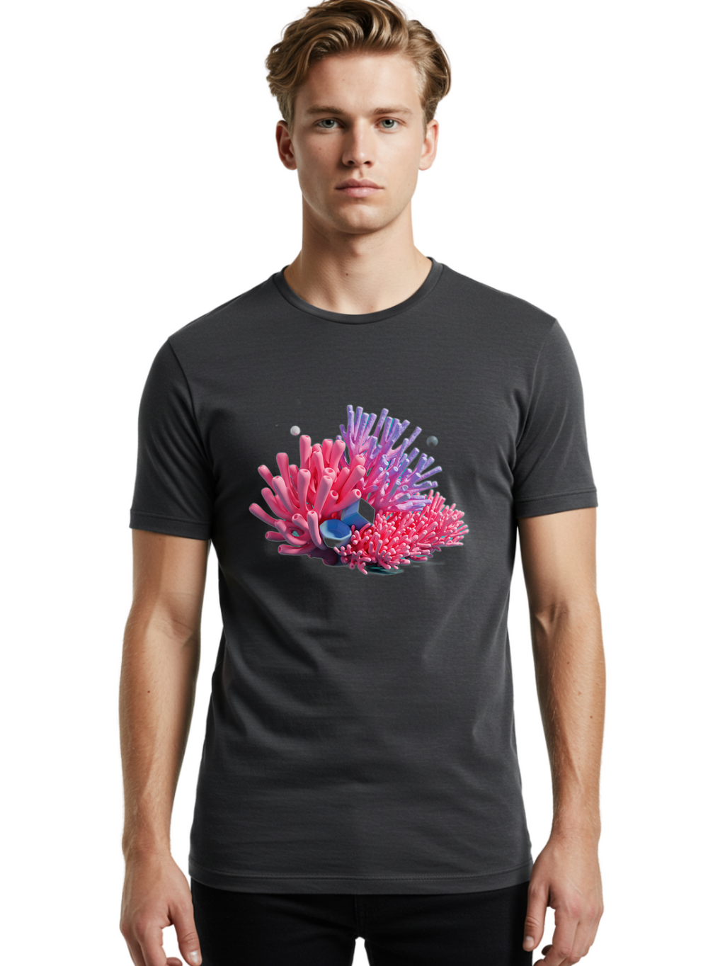 Corals-And-Clownfish Men'S Graphic Tee, 100% Cotton, Comfortable Casual Summer Wear, Machine Washable, Vintage Camera, Old Camera, Antique Camera, Black Camera, Classic Photography, Photography Equipment, Nostalgic Device, Film Camera, Bag338