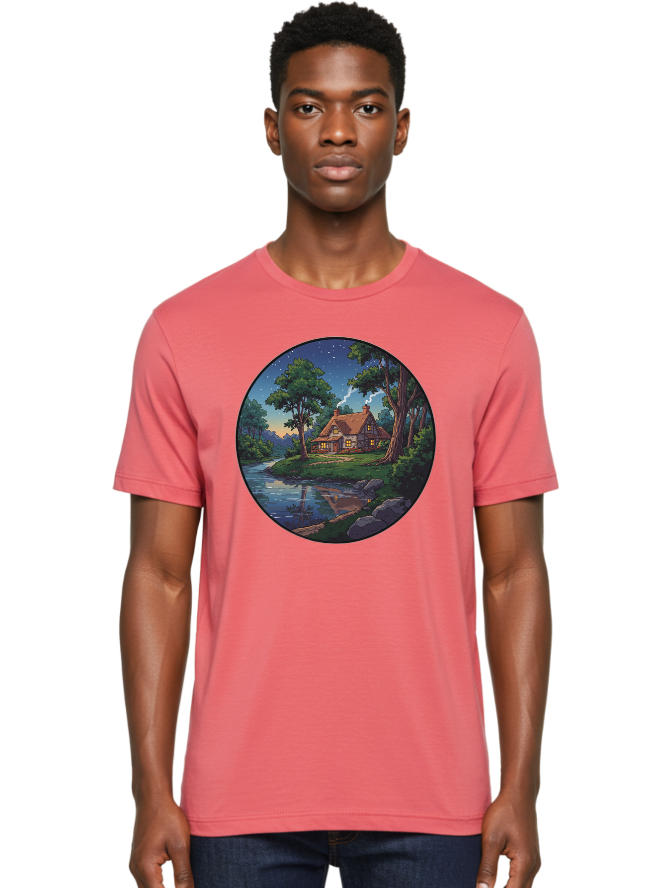 Cottage-By-The-River Men'S Graphic Tee, 100% Cotton, Comfortable Casual Summer Wear, Machine Washable, Vintage Camera, Old Camera, Antique Camera, Black Camera, Classic Photography, Photography Equipment, Nostalgic Device, Film Camera, Bag342
