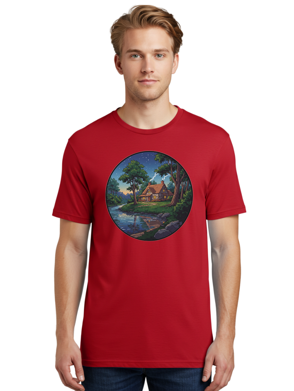 Cottage-By-The-River Men'S Graphic Tee, 100% Cotton, Comfortable Casual Summer Wear, Machine Washable, Vintage Camera, Old Camera, Antique Camera, Black Camera, Classic Photography, Photography Equipment, Nostalgic Device, Film Camera, Bag342