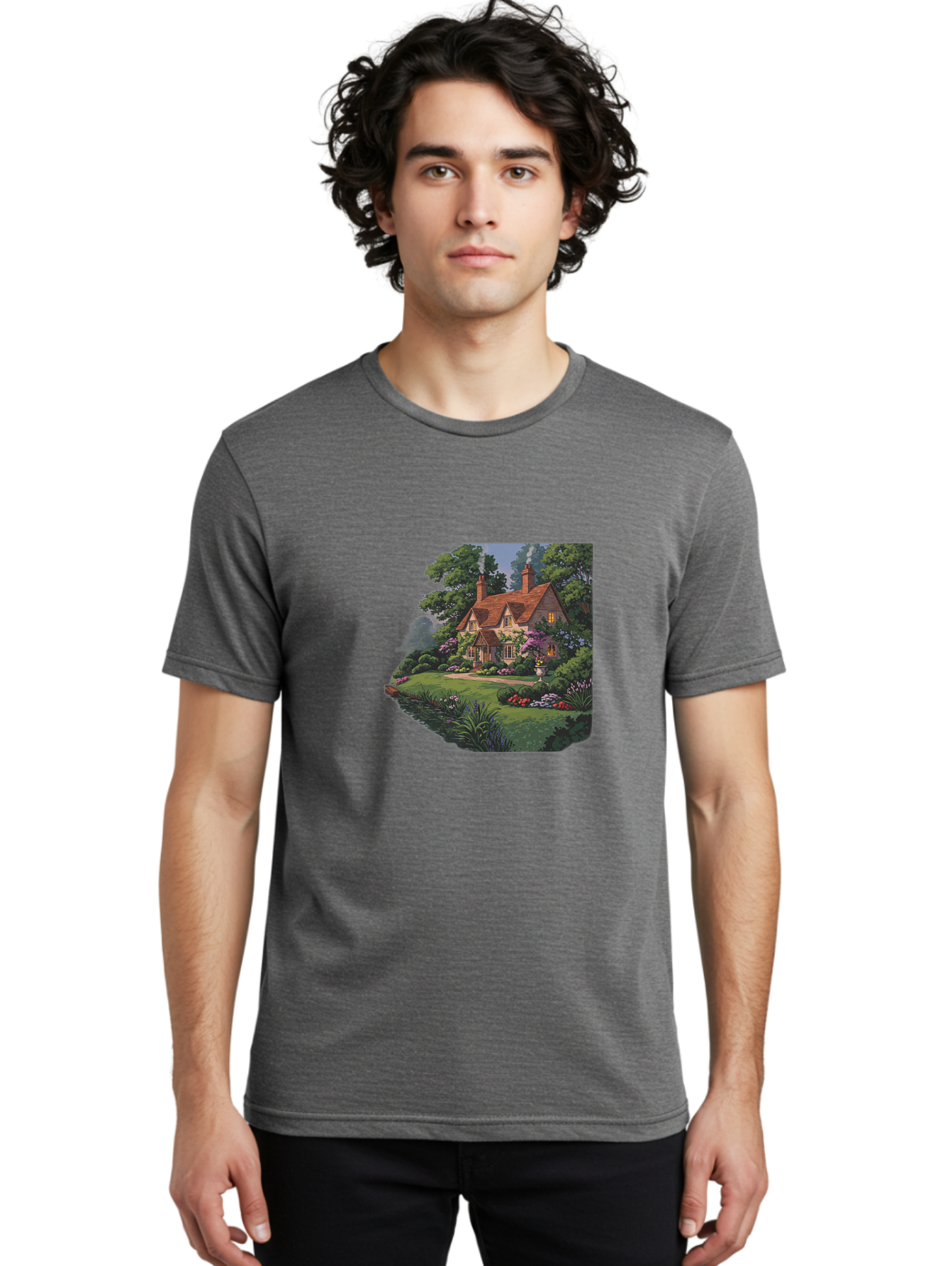 Cottage-Garden-Paradise Men'S Graphic Tee, 100% Cotton, Comfortable Casual Summer Wear, Machine Washable, Vintage Camera, Old Camera, Antique Camera, Black Camera, Classic Photography, Photography Equipment, Nostalgic Device, Film Camera, Bag344