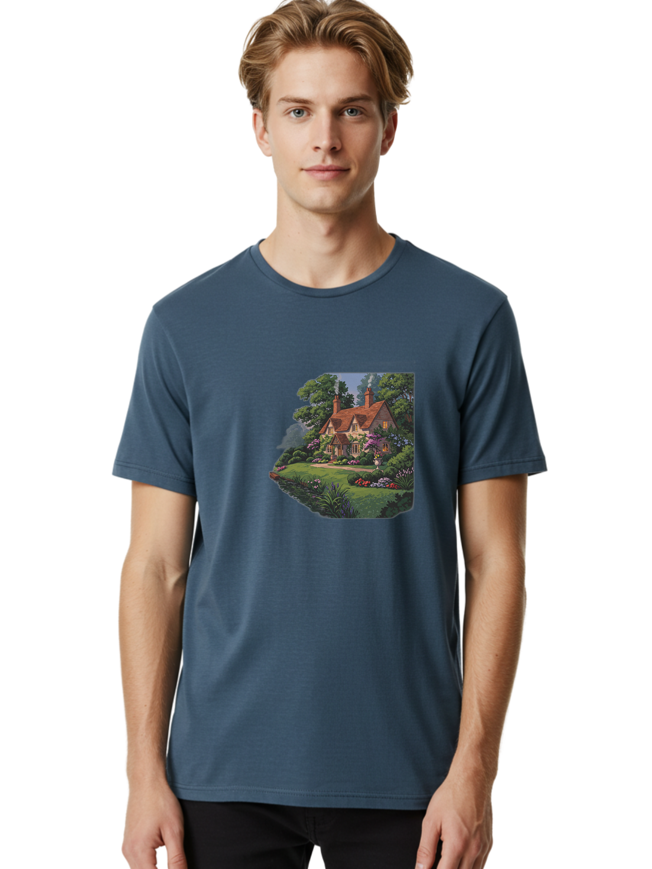 Cottage-Garden-Paradise Men'S Graphic Tee, 100% Cotton, Comfortable Casual Summer Wear, Machine Washable, Vintage Camera, Old Camera, Antique Camera, Black Camera, Classic Photography, Photography Equipment, Nostalgic Device, Film Camera, Bag344