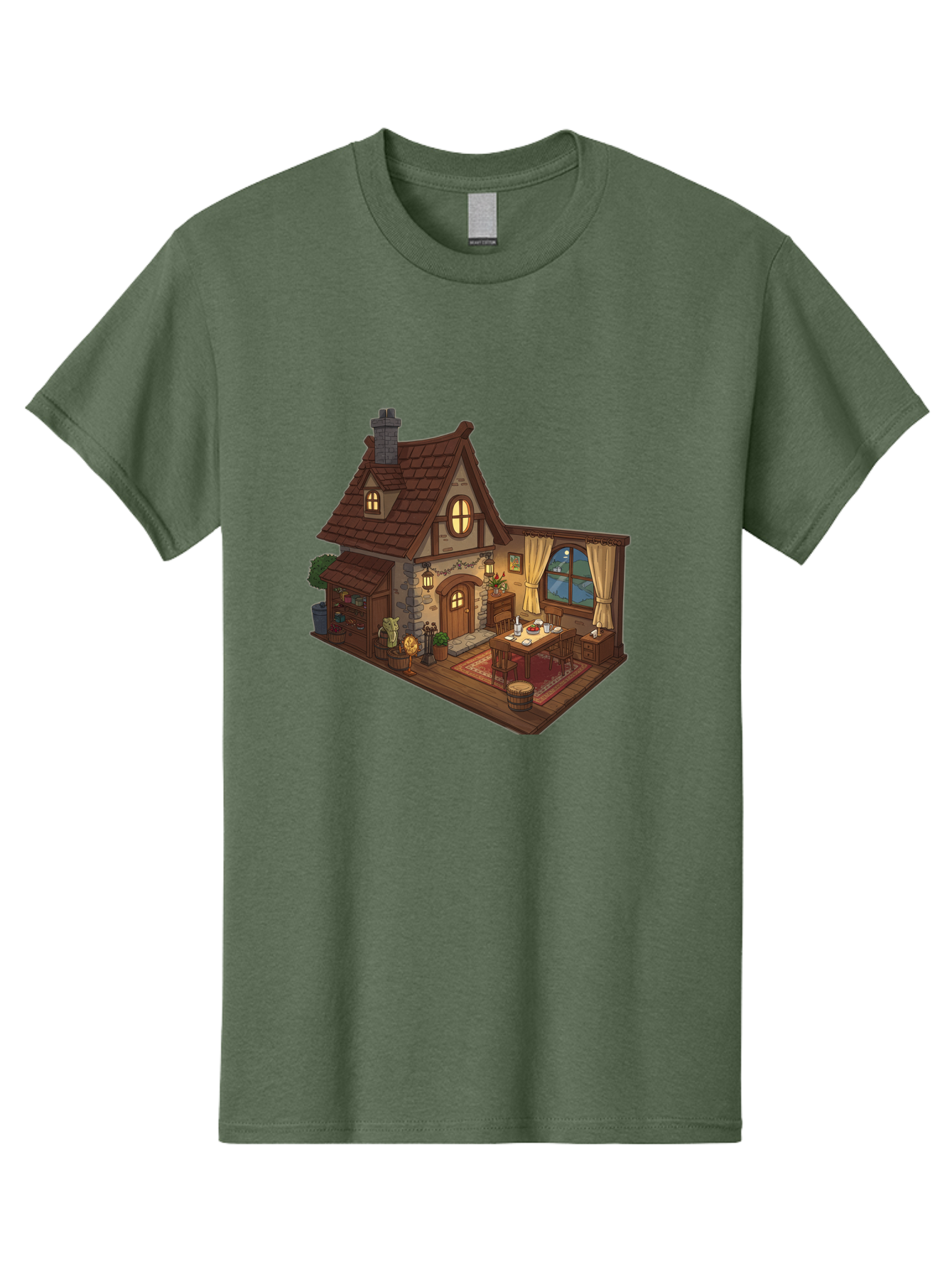Cozy-Cottage-1 Men'S Graphic Tee, 100% Cotton, Comfortable Casual Summer Wear, Machine Washable, Vintage Camera, Old Camera, Antique Camera, Black Camera, Classic Photography, Photography Equipment, Nostalgic Device, Film Camera, Camera Art Bag350