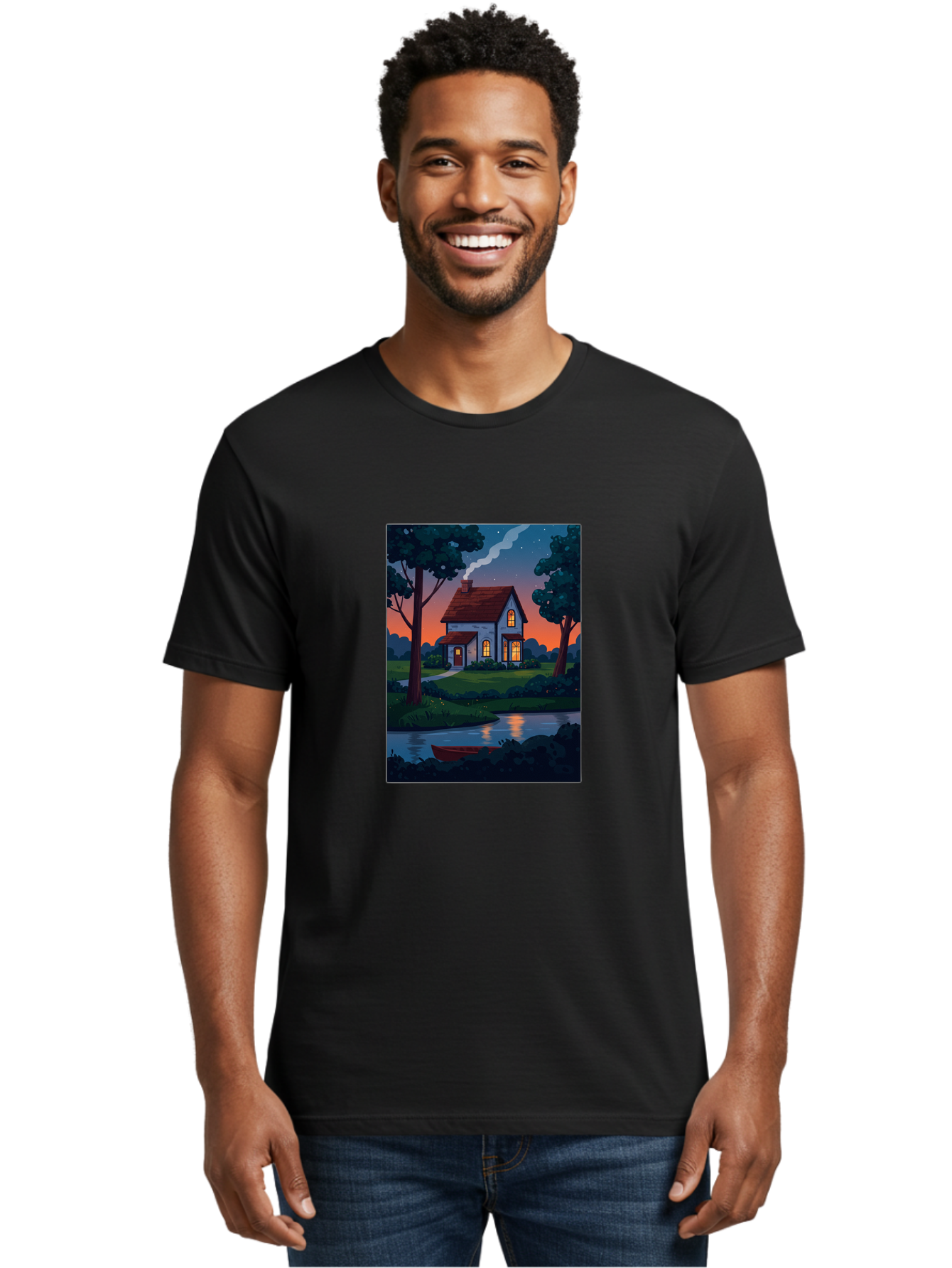 Cozy-House-By-The-River Men'S Graphic Tee, 100% Cotton, Comfortable Casual Summer Wear, Machine Washable, Vintage Camera, Old Camera, Antique Camera, Black Camera, Classic Photography, Photography Equipment, Nostalgic Device, Film Camera, Bag352