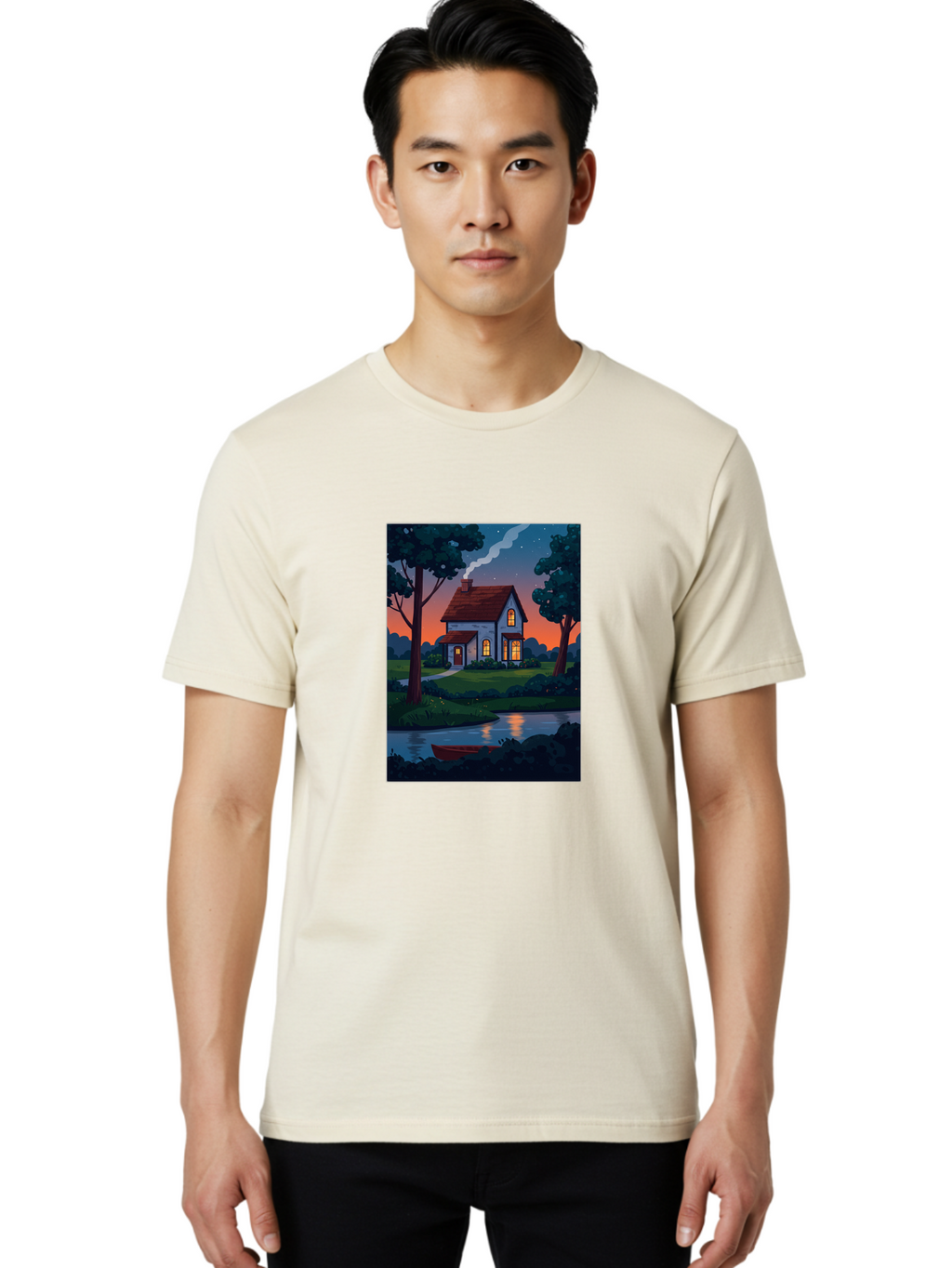 Cozy-House-By-The-River Men'S Graphic Tee, 100% Cotton, Comfortable Casual Summer Wear, Machine Washable, Vintage Camera, Old Camera, Antique Camera, Black Camera, Classic Photography, Photography Equipment, Nostalgic Device, Film Camera, Bag352