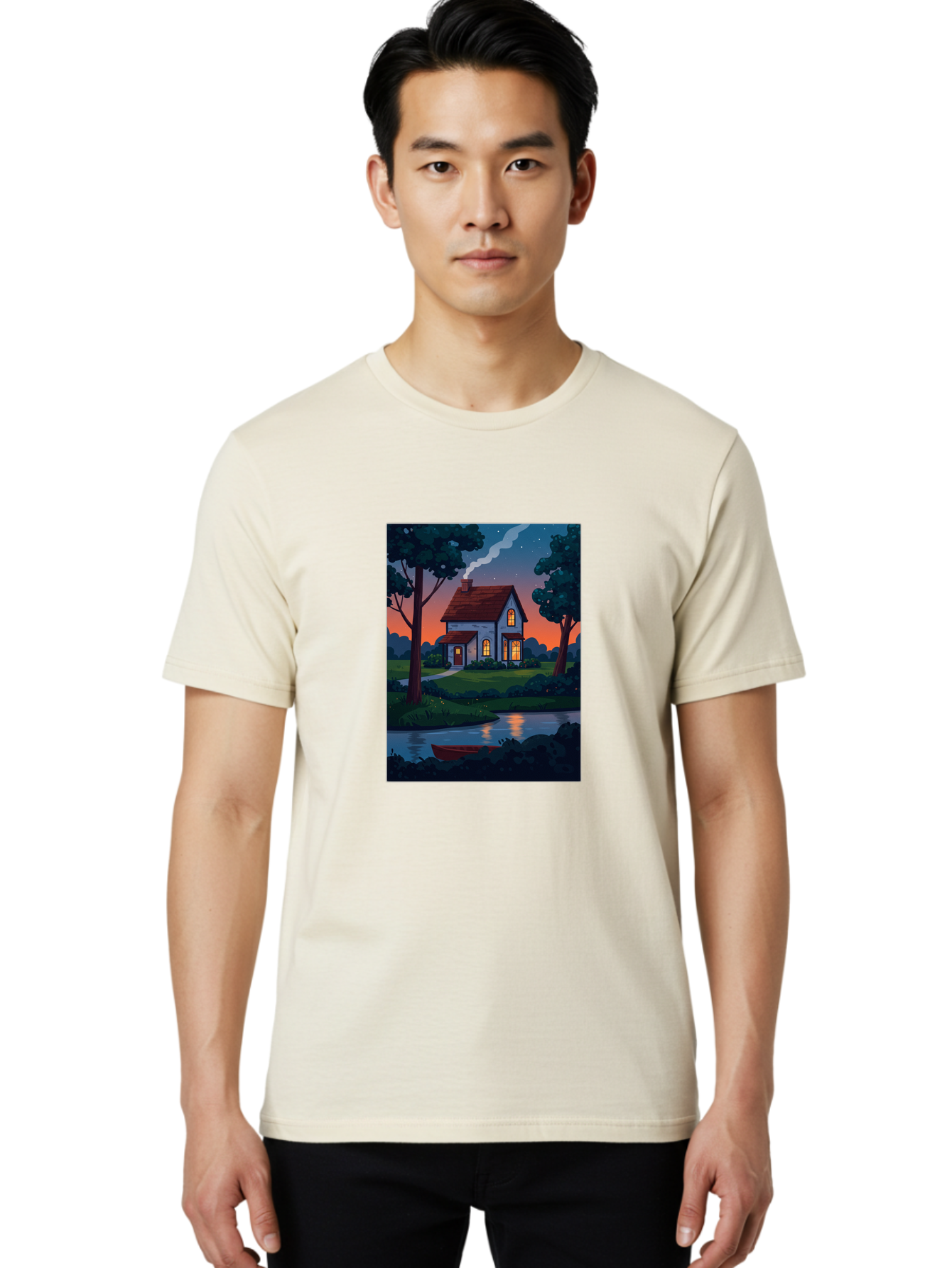 Cozy-House-By-The-River Men'S Graphic Tee, 100% Cotton, Comfortable Casual Summer Wear, Machine Washable, Vintage Camera, Old Camera, Antique Camera, Black Camera, Classic Photography, Photography Equipment, Nostalgic Device, Film Camera, Bag352
