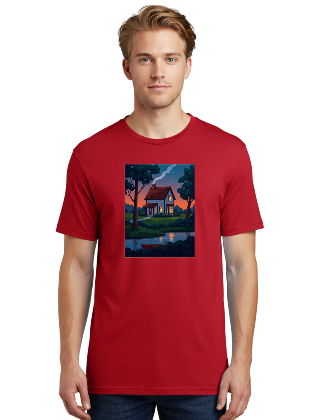 Cozy-House-By-The-River Men'S Graphic Tee, 100% Cotton, Comfortable Casual Summer Wear, Machine Washable, Vintage Camera, Old Camera, Antique Camera, Black Camera, Classic Photography, Photography Equipment, Nostalgic Device, Film Camera, Bag352